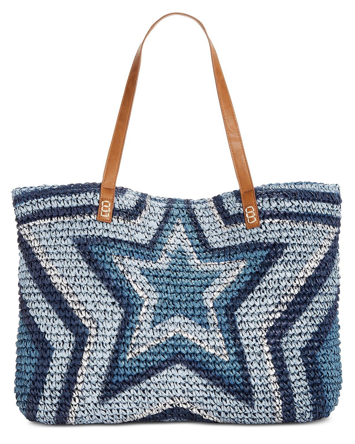 I.N.C. Marthaa Star Straw Tote