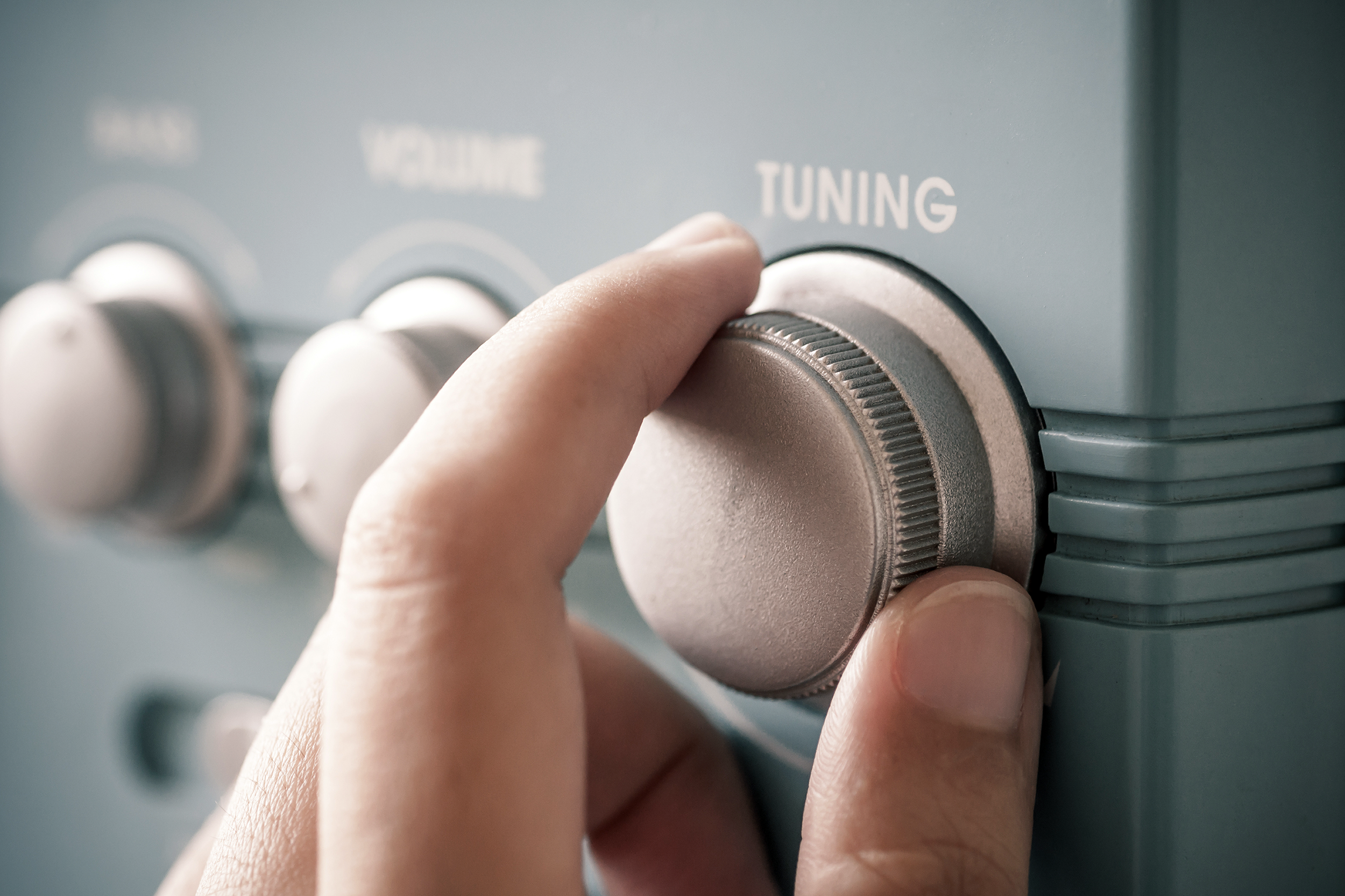 Tuning a transistor radio