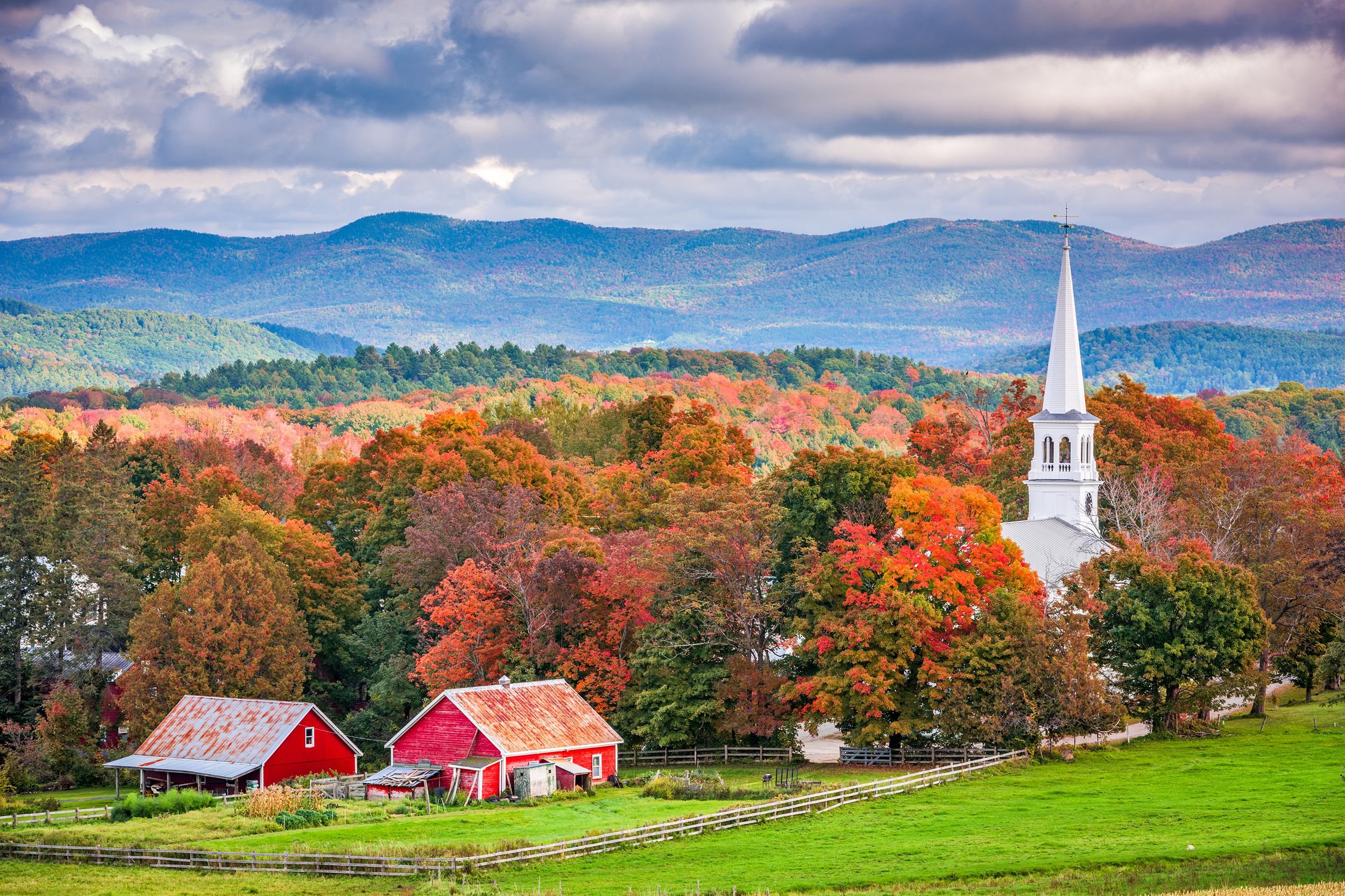 Peacham, Vermont in autumn