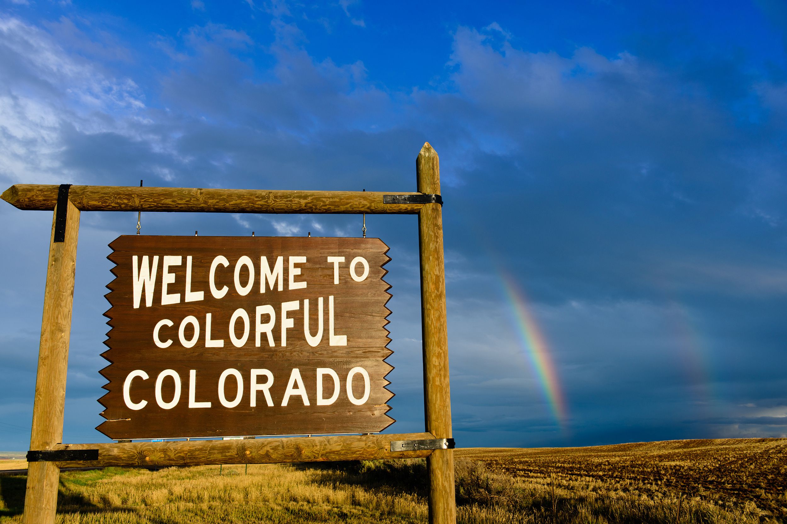 Welcome to Colorful Colorado with double rainbow