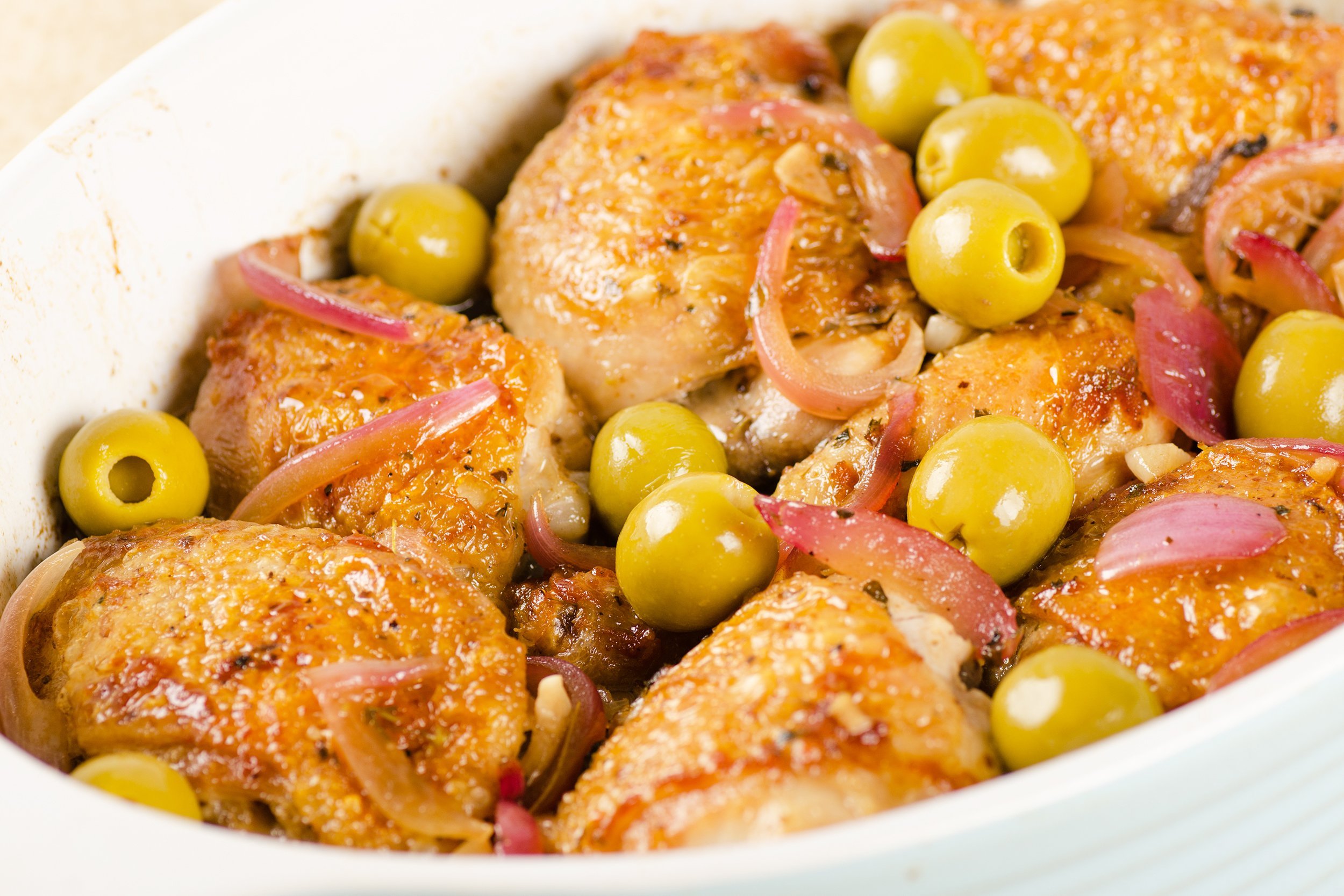 Braised Chicken With White Wine Sauce