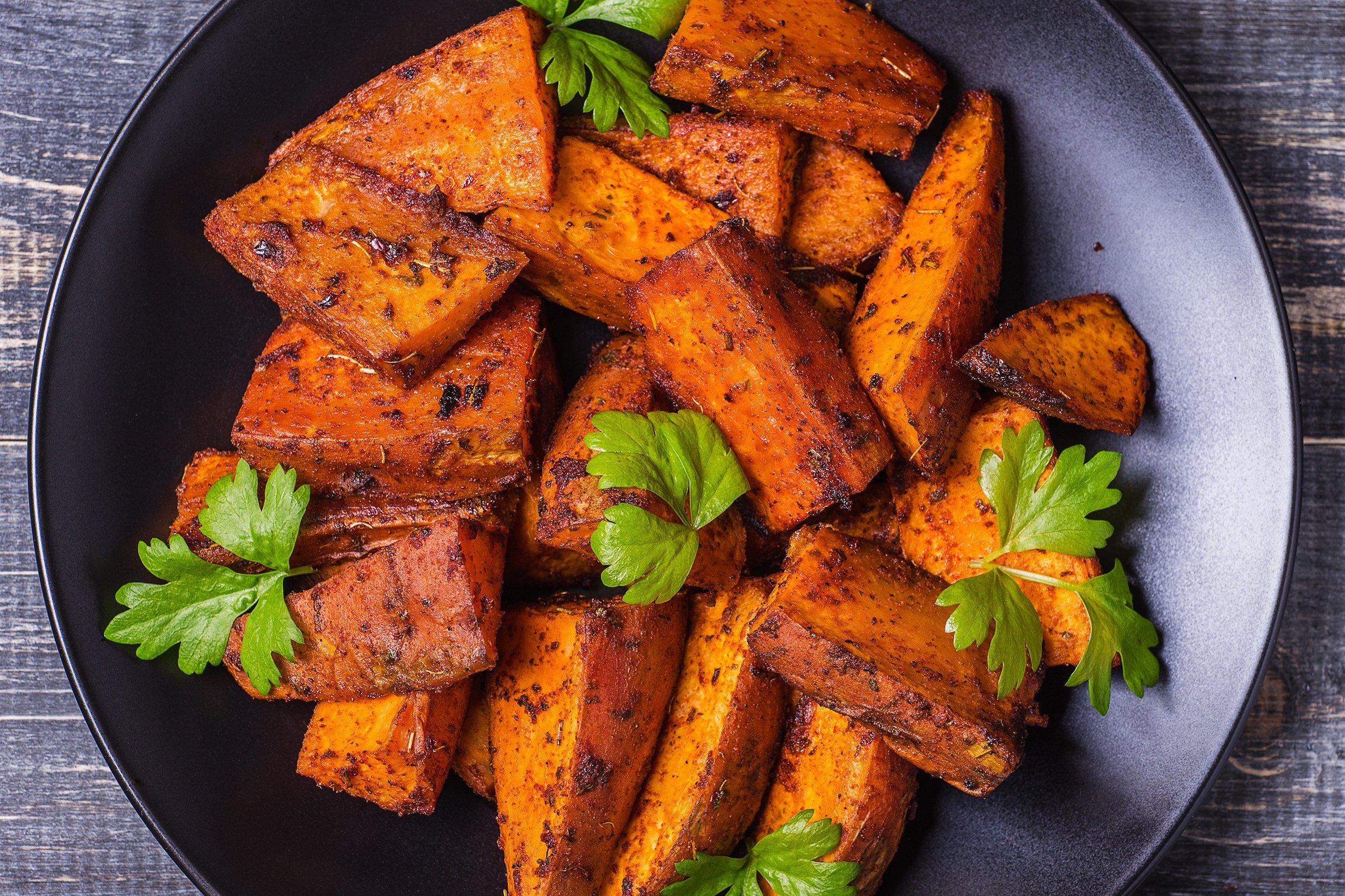 Sweet Potatoes Roasted in Coconut Oil