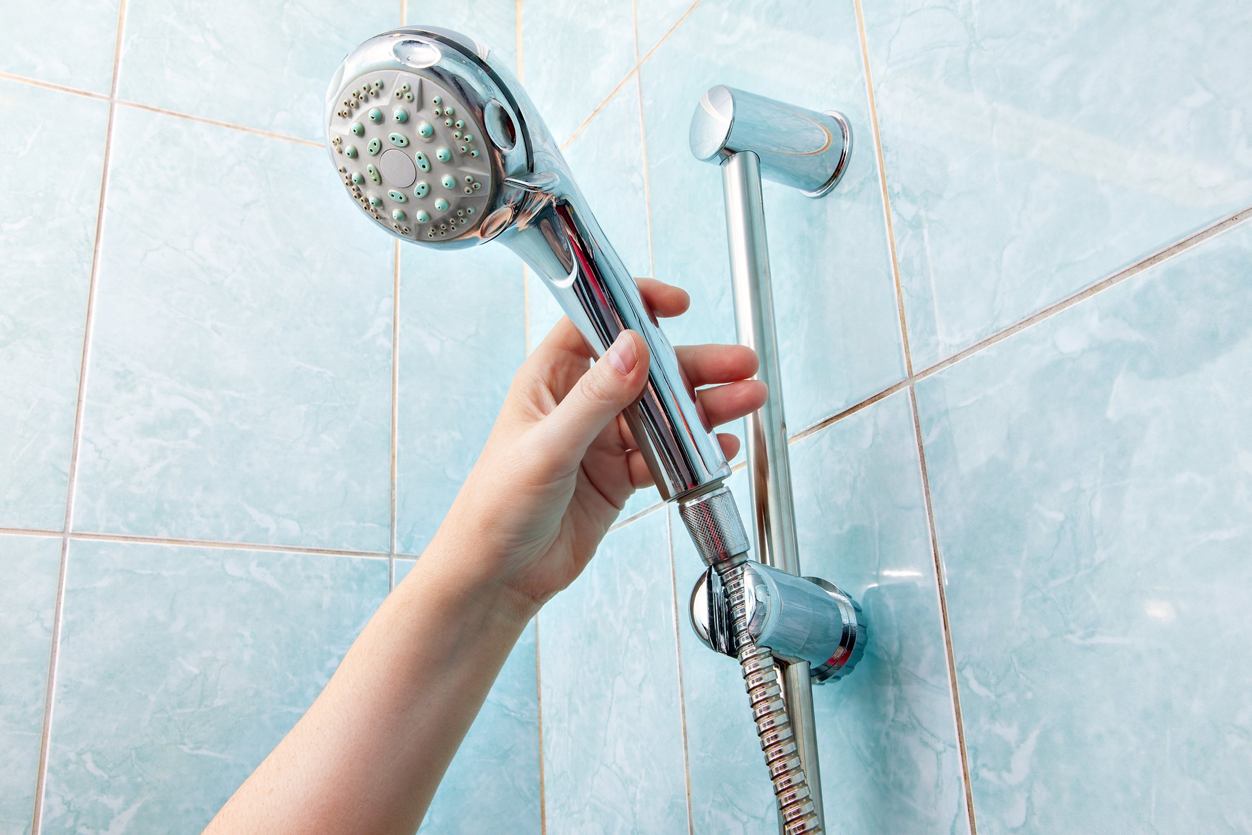 hand-held shower head