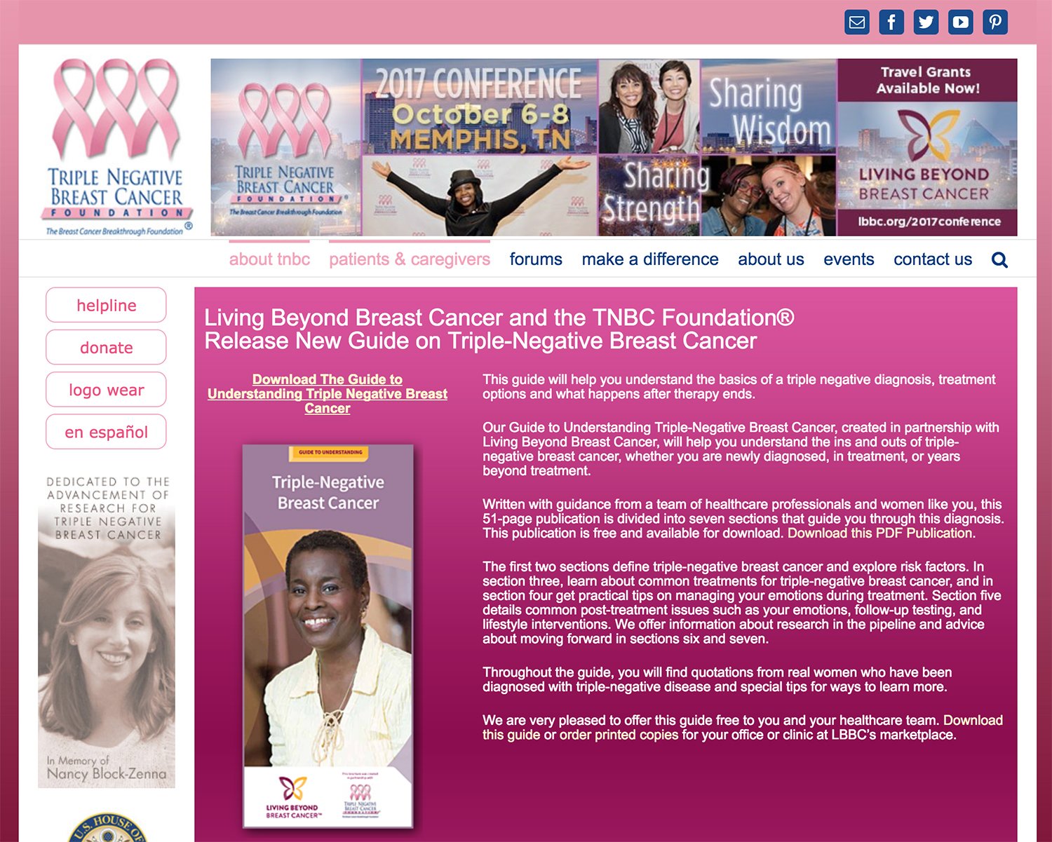 TNBC Foundation Website