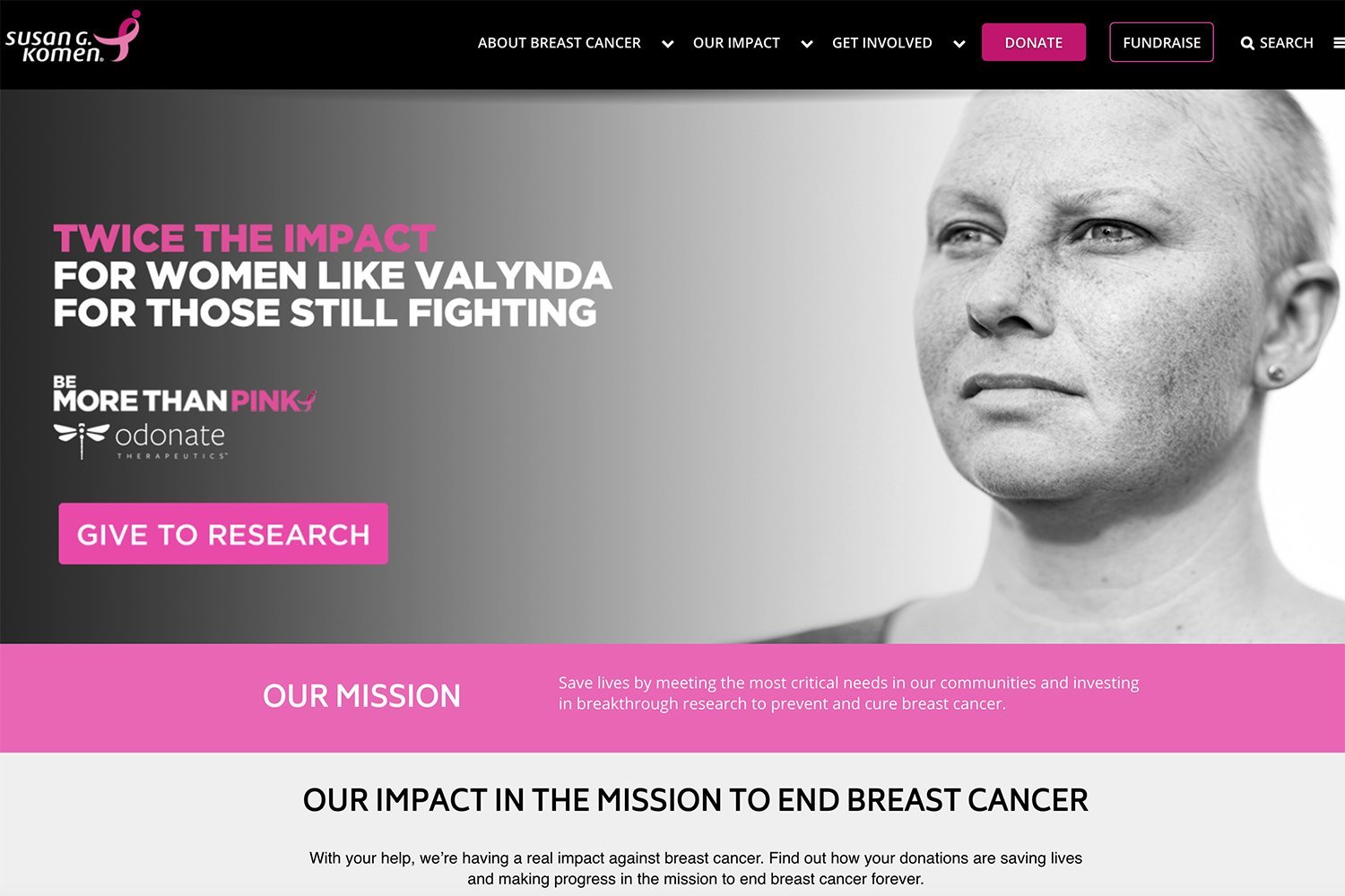 Susan G. Komen Website