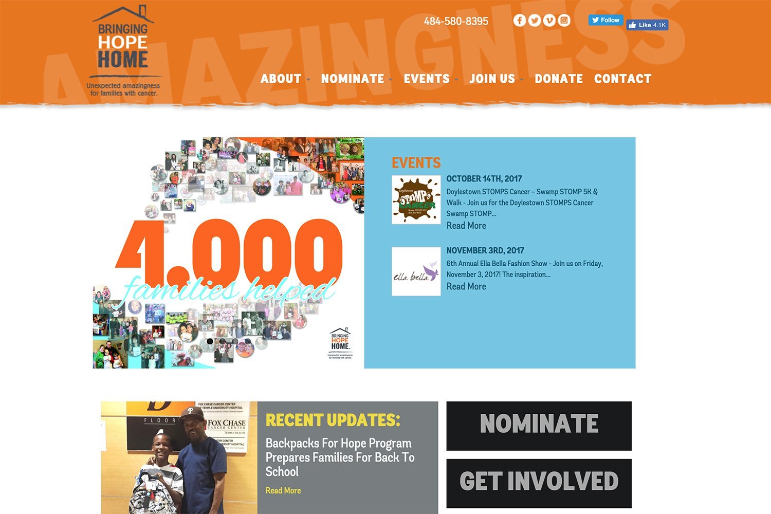 Bringing Hope Home Website