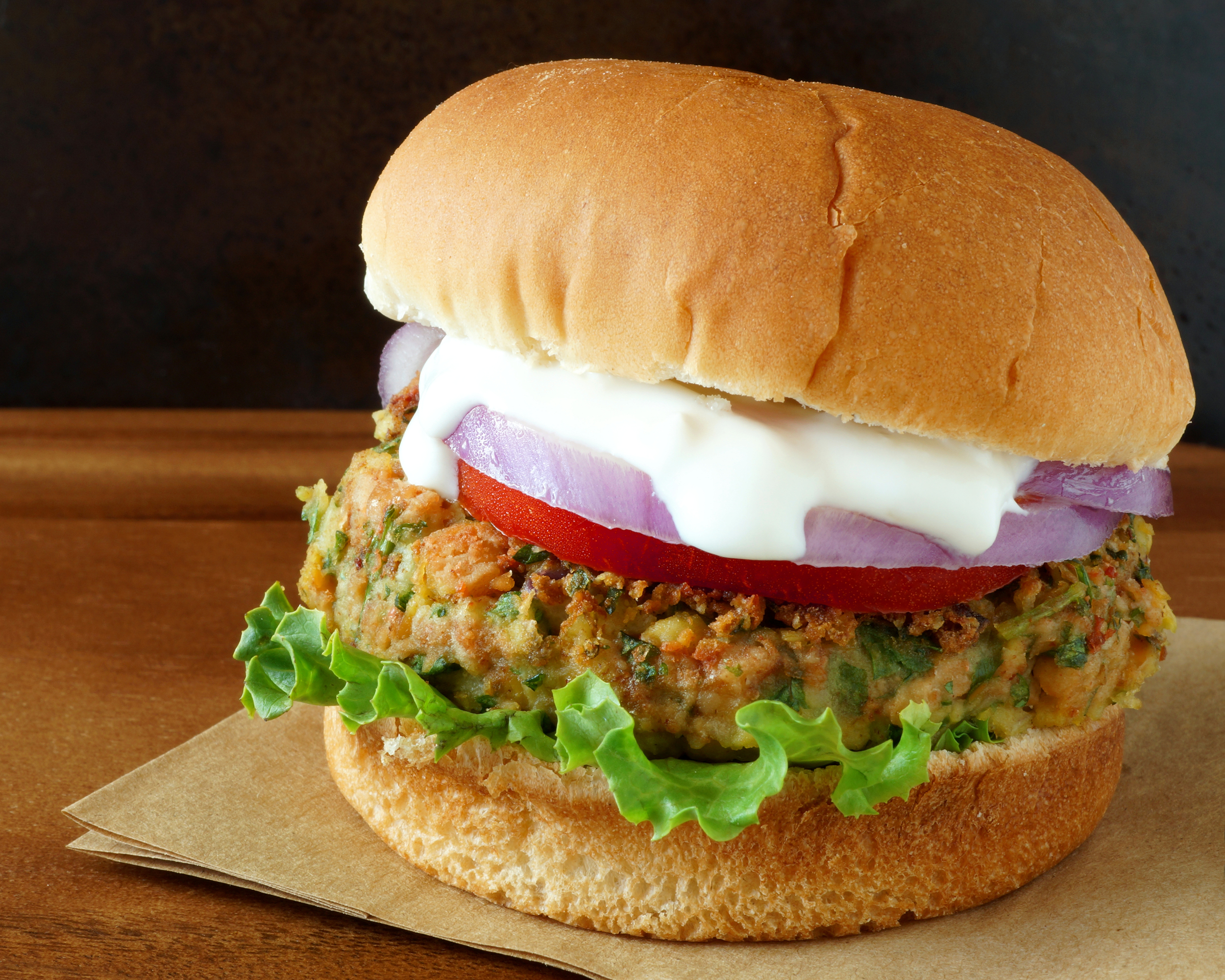 Lentil or Mushroom Burger