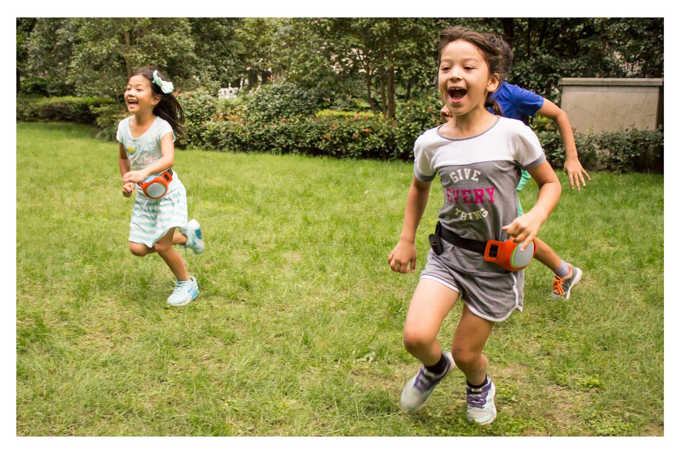 Kids playing Roxs interactive game