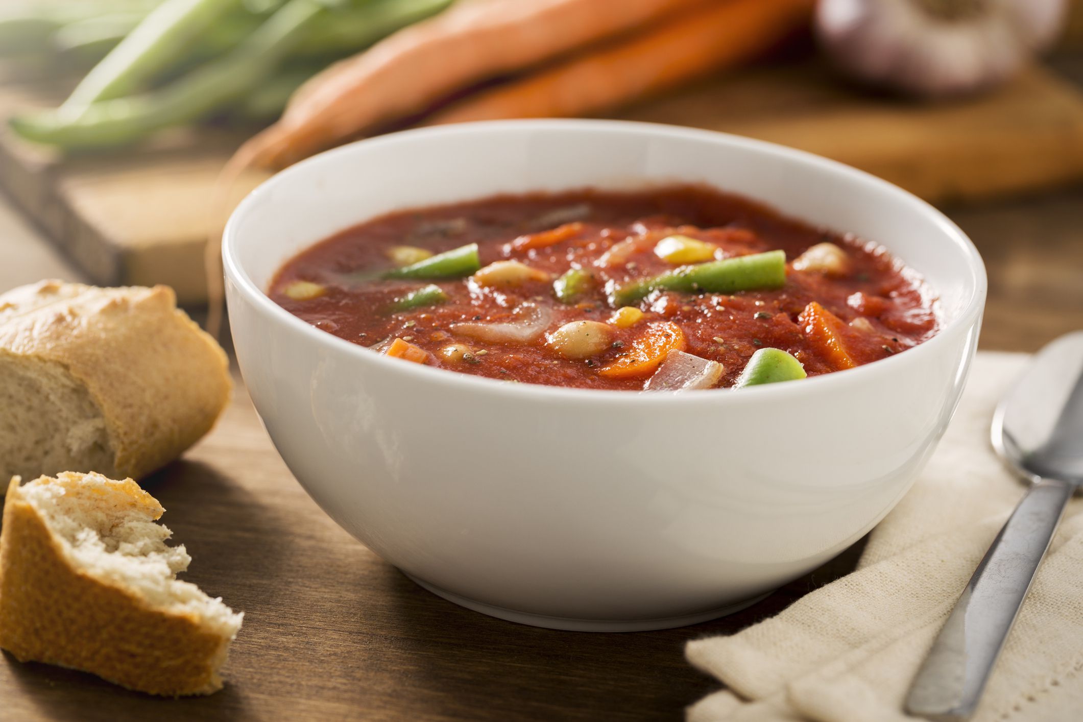 Hearty Bowl of Vegetable Soup