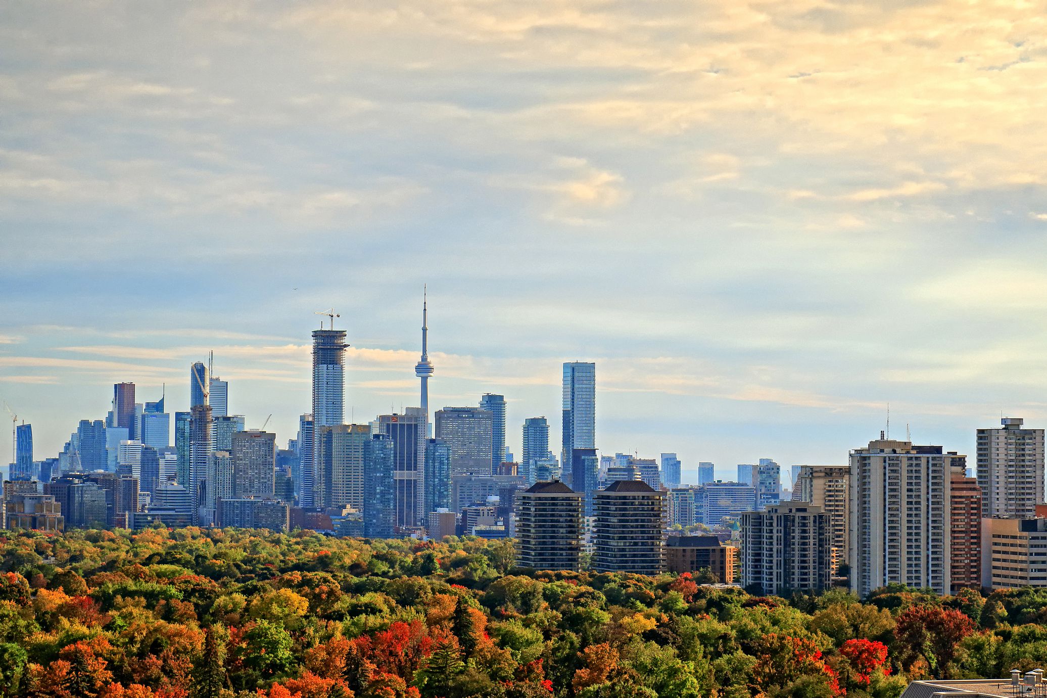 toronto autumn skyline