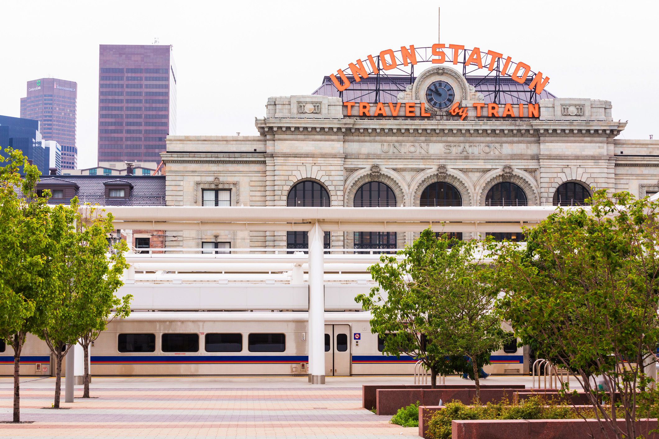 view of denver union station from wewatta st.