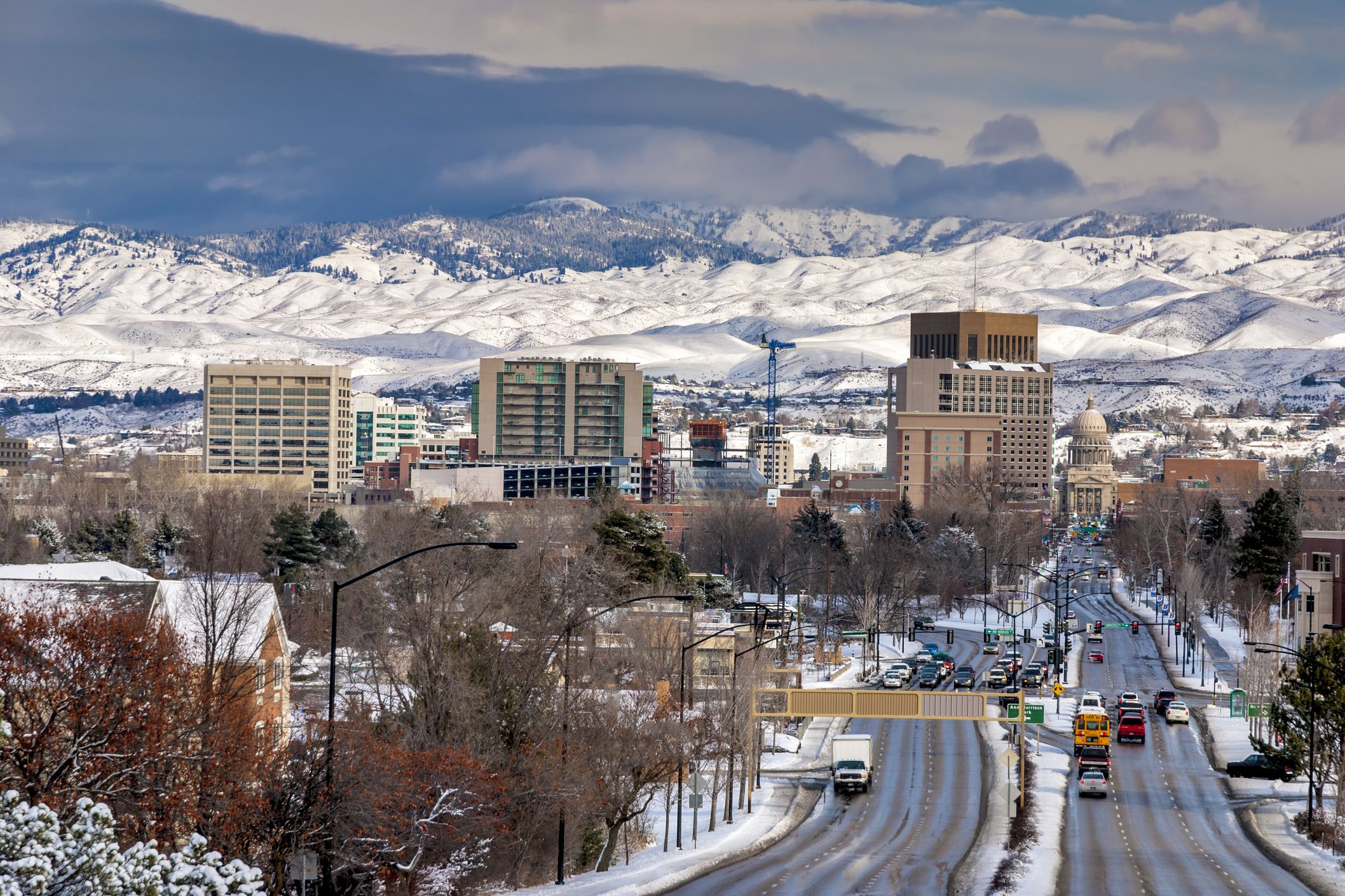 city of boise in winter