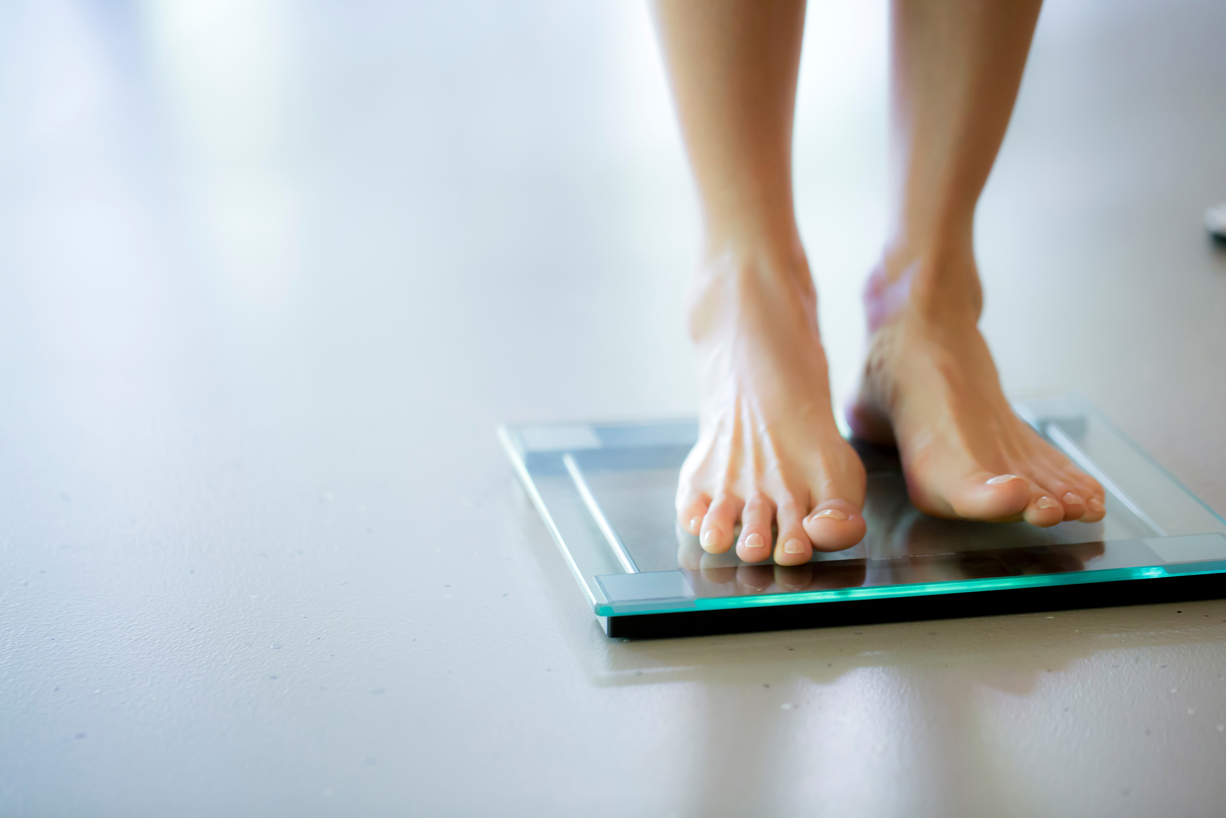 Standing on a scale