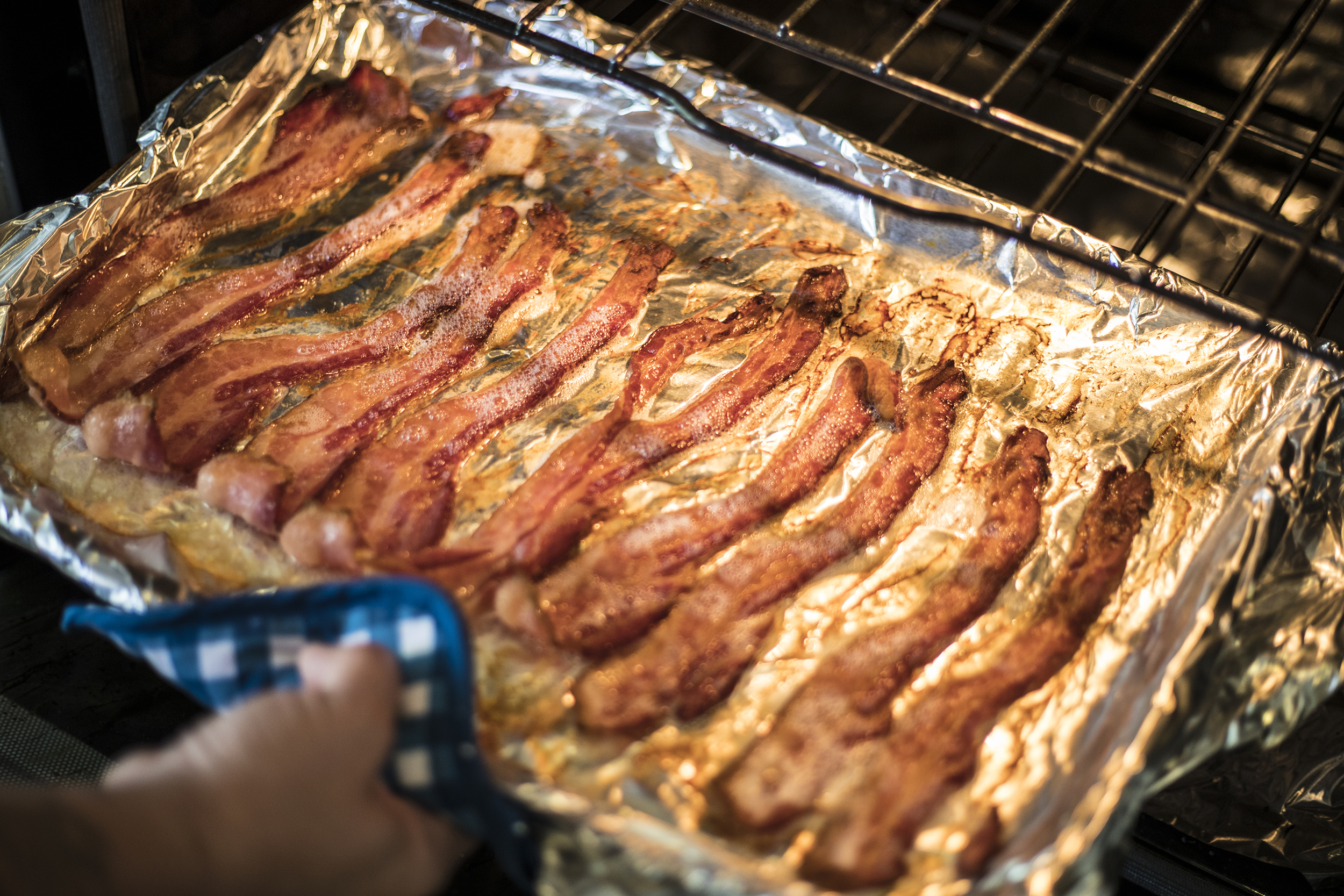 Cooking bacon in the oven
