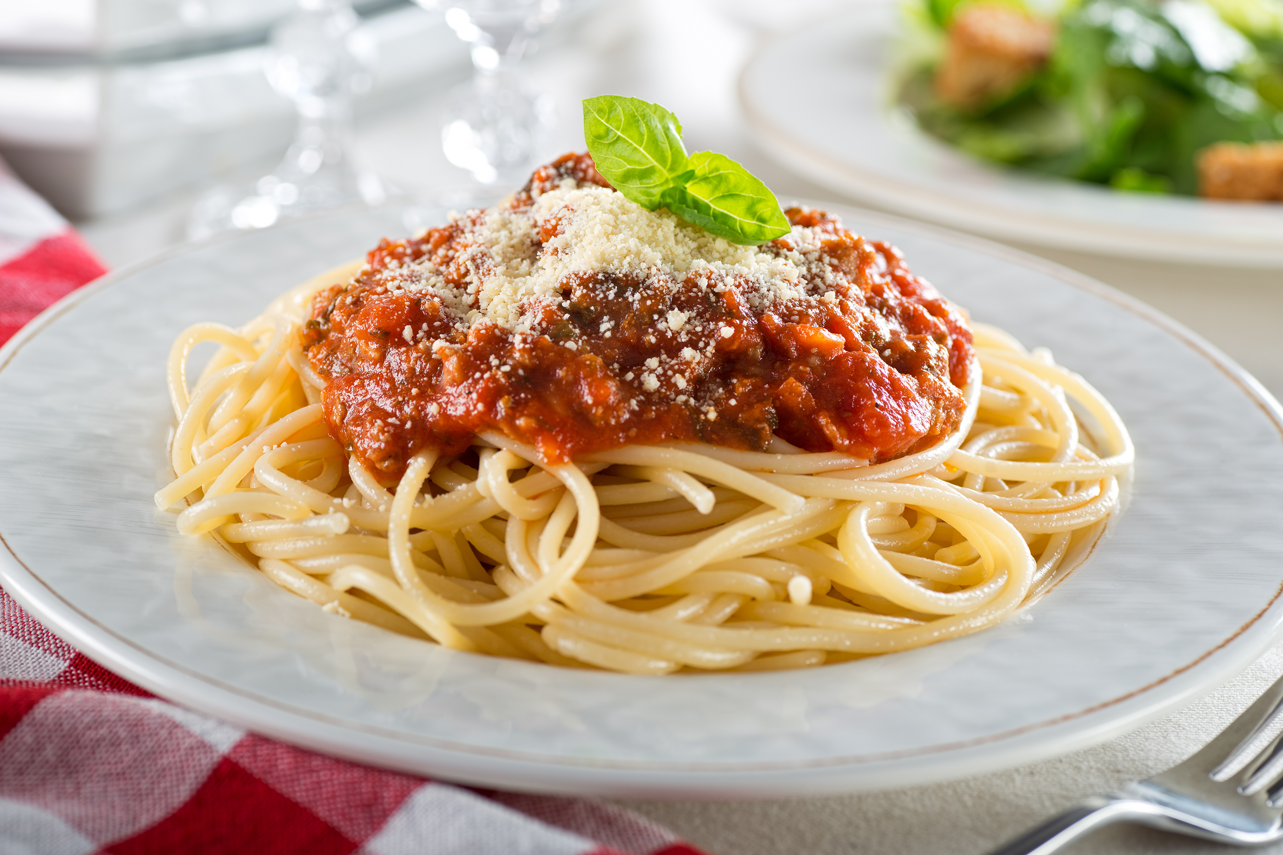 Spaghetti with sauce