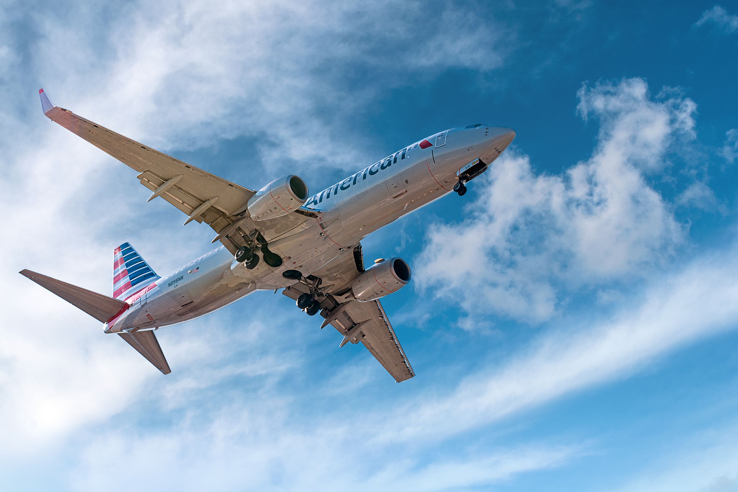 Airplane in the sky