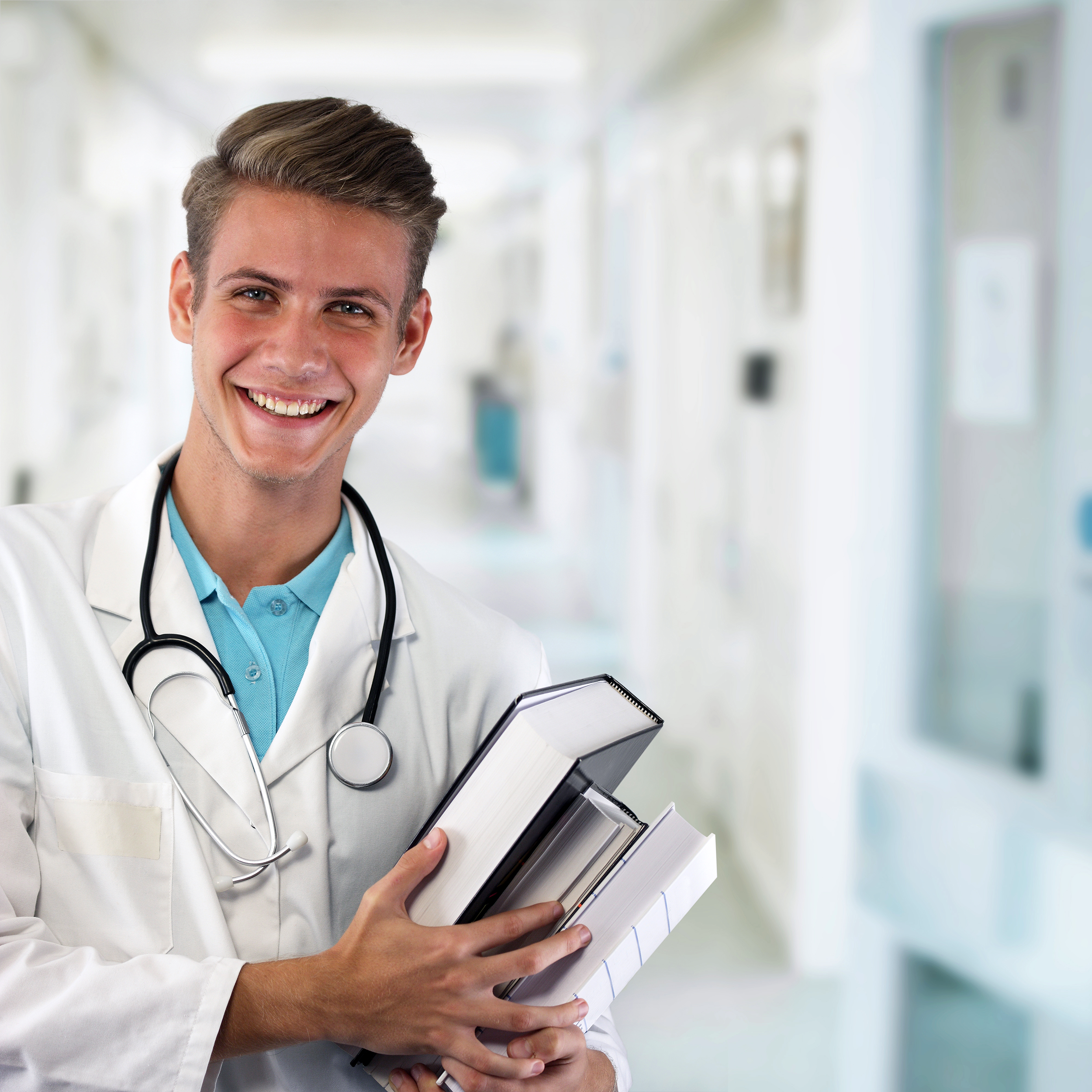 Young male medical student or doctor