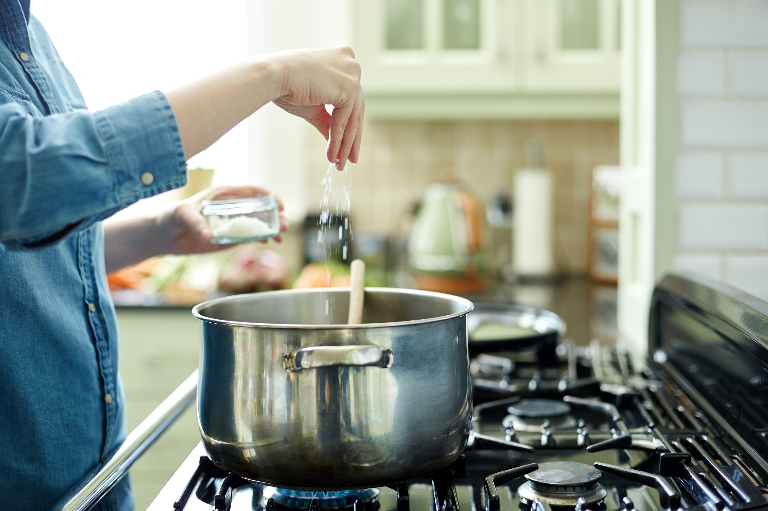Salting water