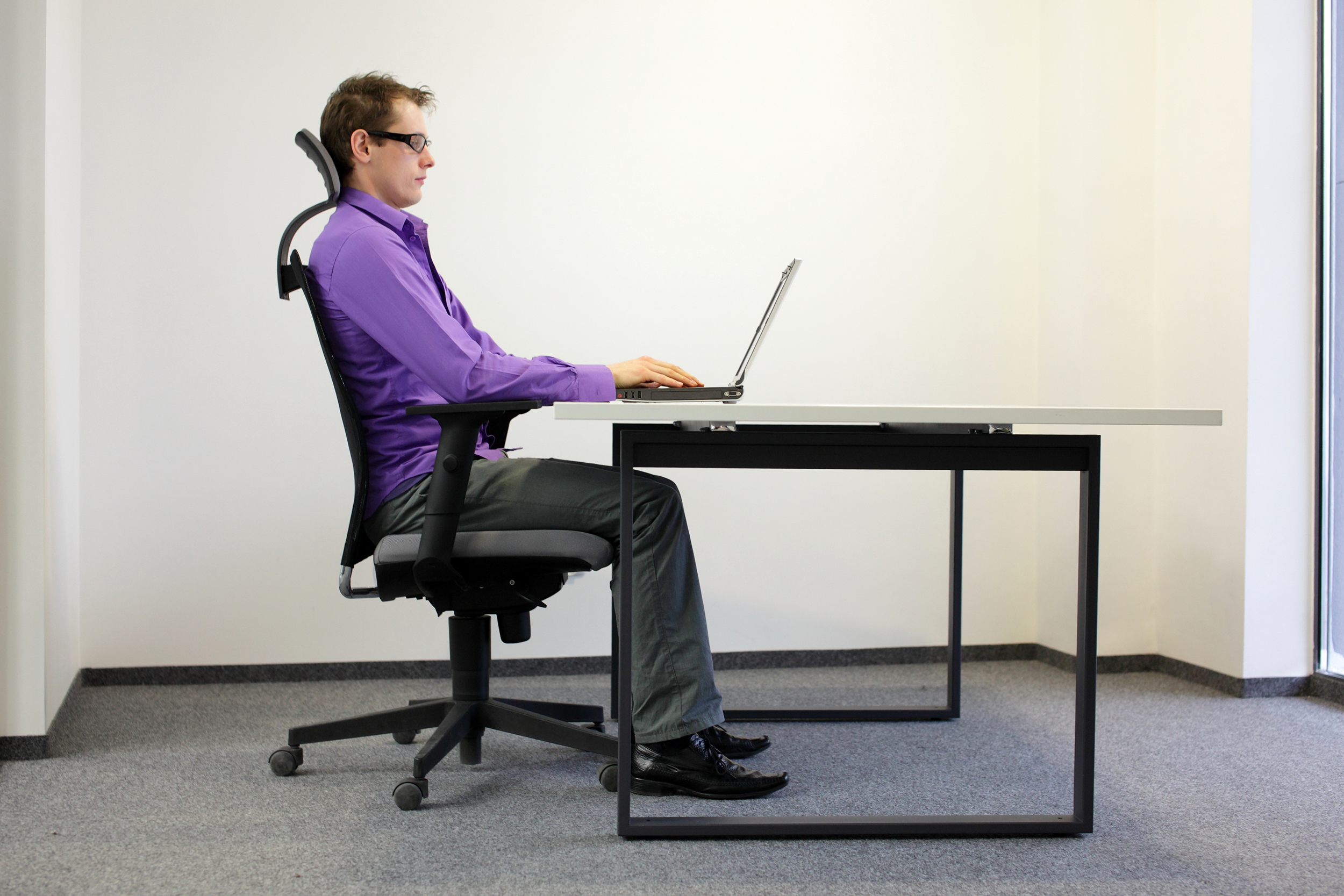 Proper sitting position