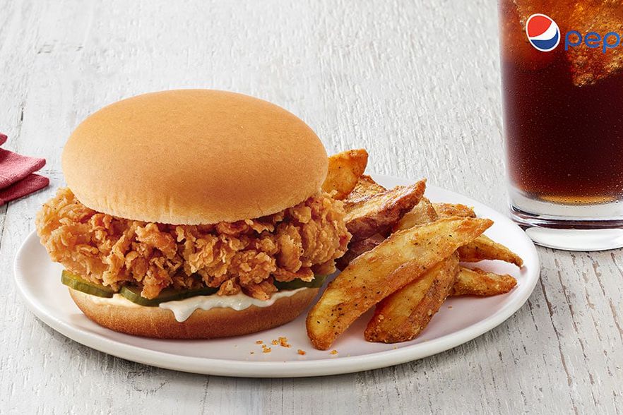 Crispy Colonel Sandwich Big Box Meal, KFC