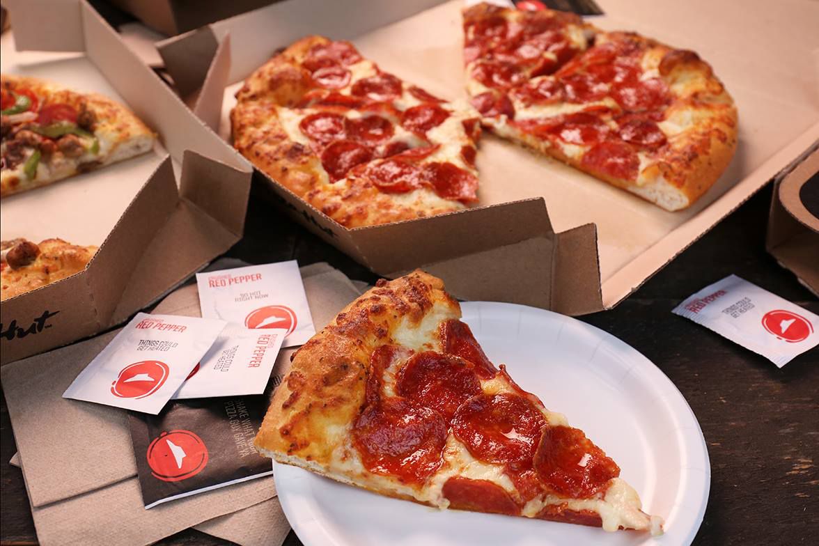Pepperoni Pizza Slices, Pizza Hut