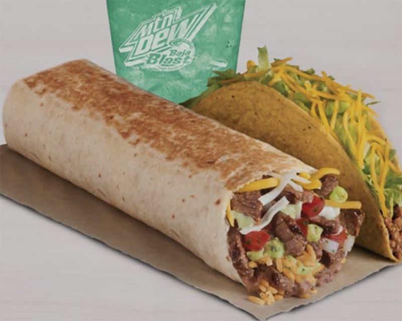 XXL Grilled Stuft Burrito Combo, Taco Bell