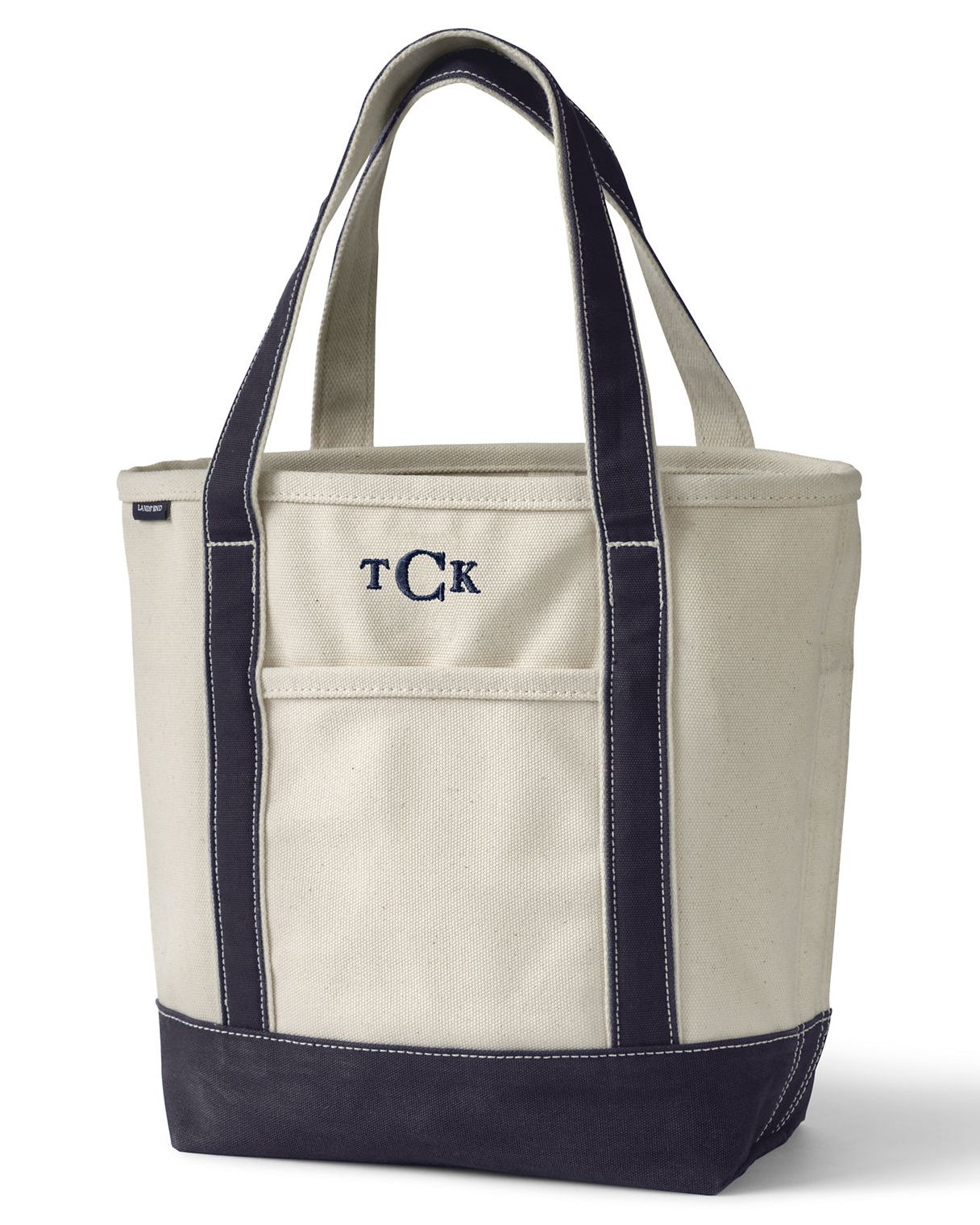 Medium Natural Open Top Canvas Tote Bag