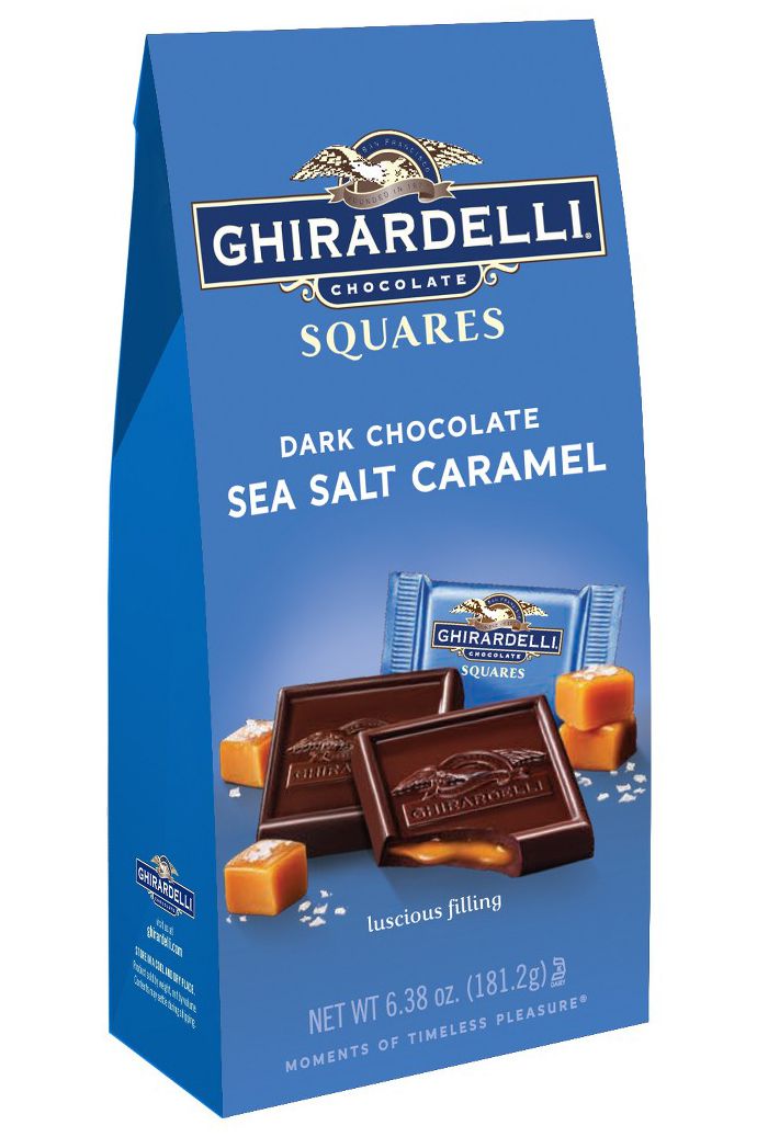 Ghirardelli Dark & Sea Salt Caramel Chocolate Squares