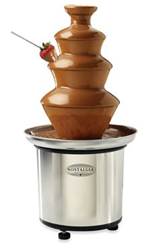 Nostalgia Electrics 3-Tier Stainless Chocolate Fondue Fountain