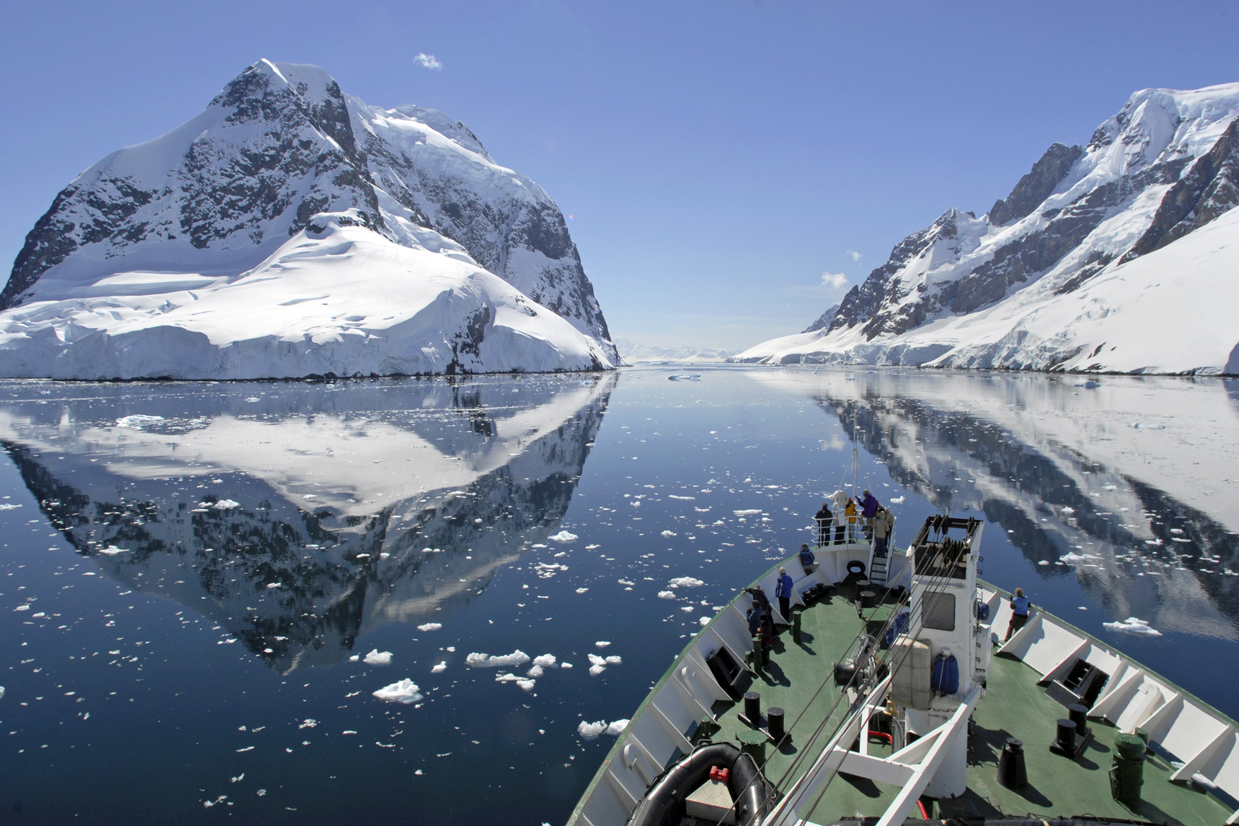 Cruise ship in Antarctica