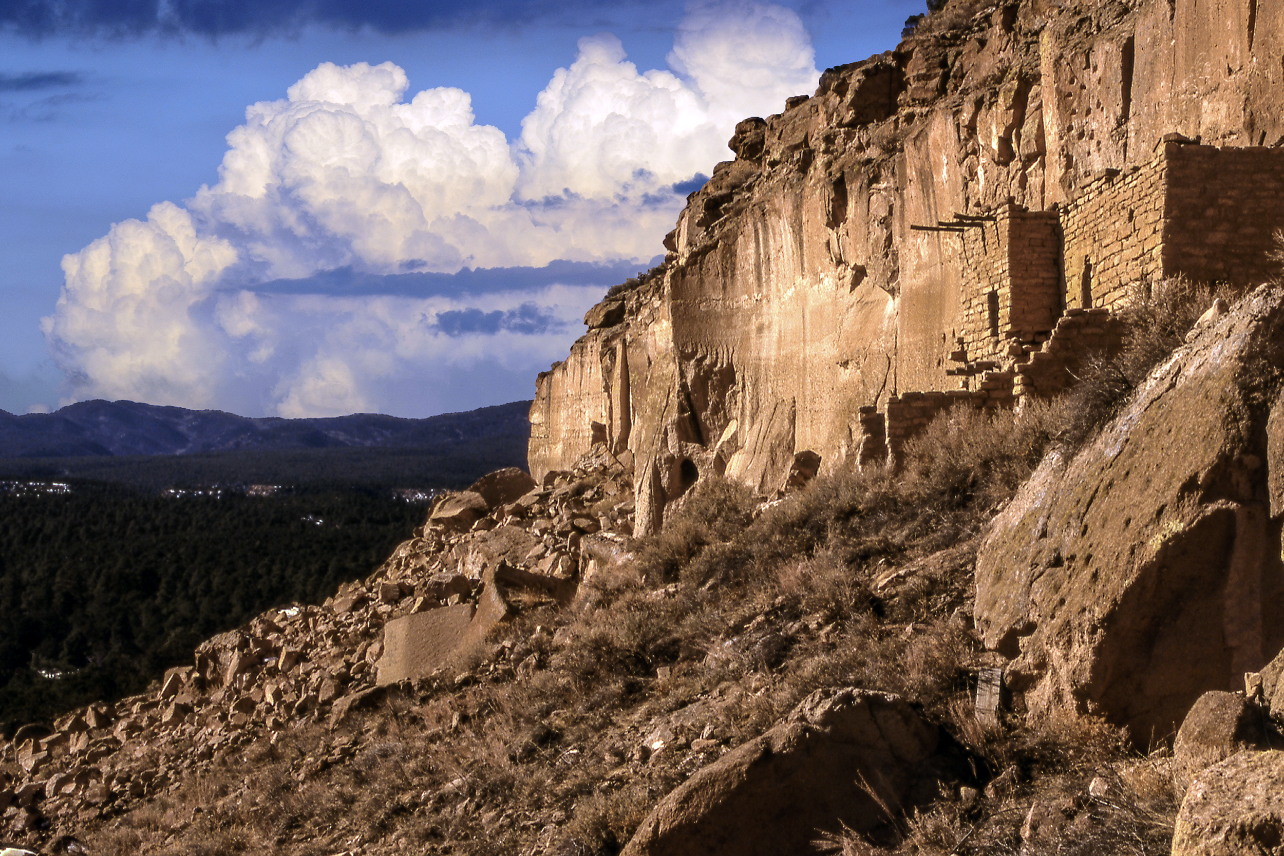 Puye Cliff Dwellings near Santa Fe, New Mexico