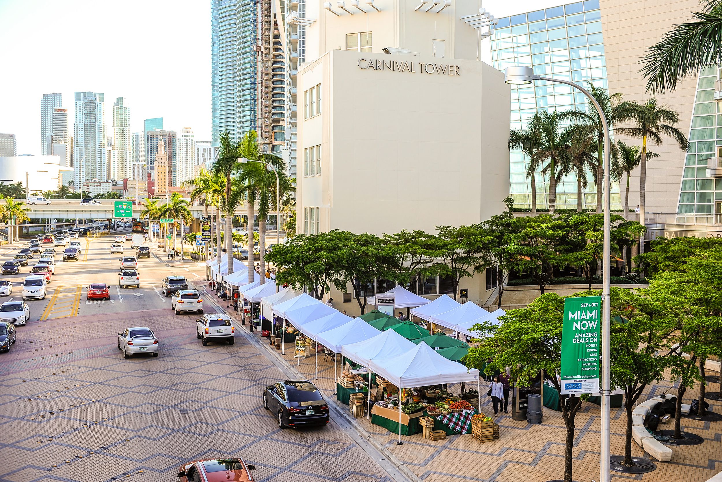 The Adrienne Arsht Center Farmers Market in Miami