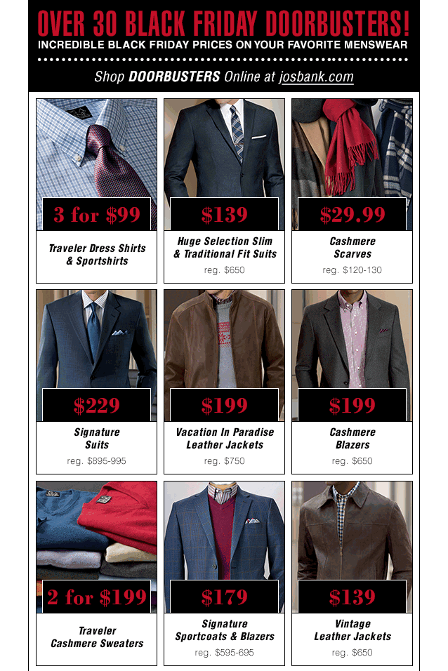 2014 — Up To $766 Off Suits At Jos. A. Bank