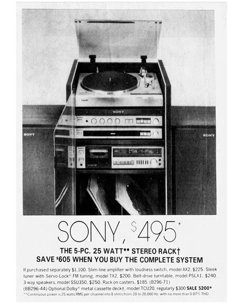 1981 — Save $605 on a Stereo System At Bamberger's