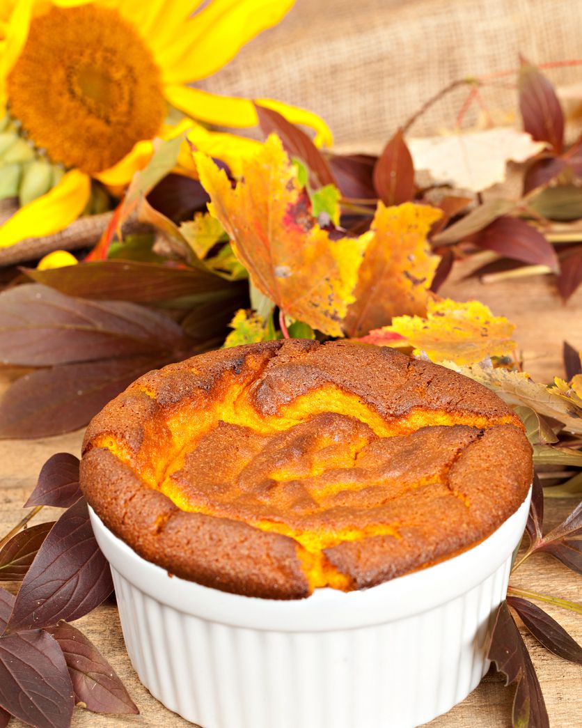 shuffle with fall leaves and sunflower