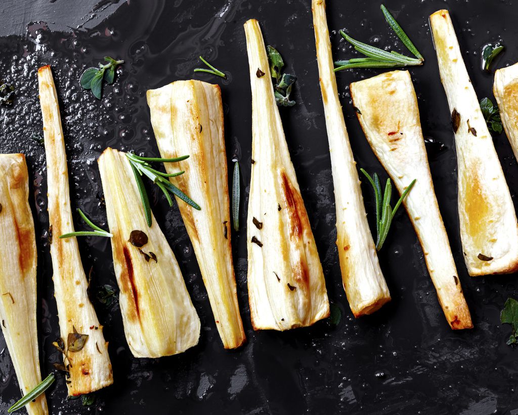 parsnip confit and pickled currants