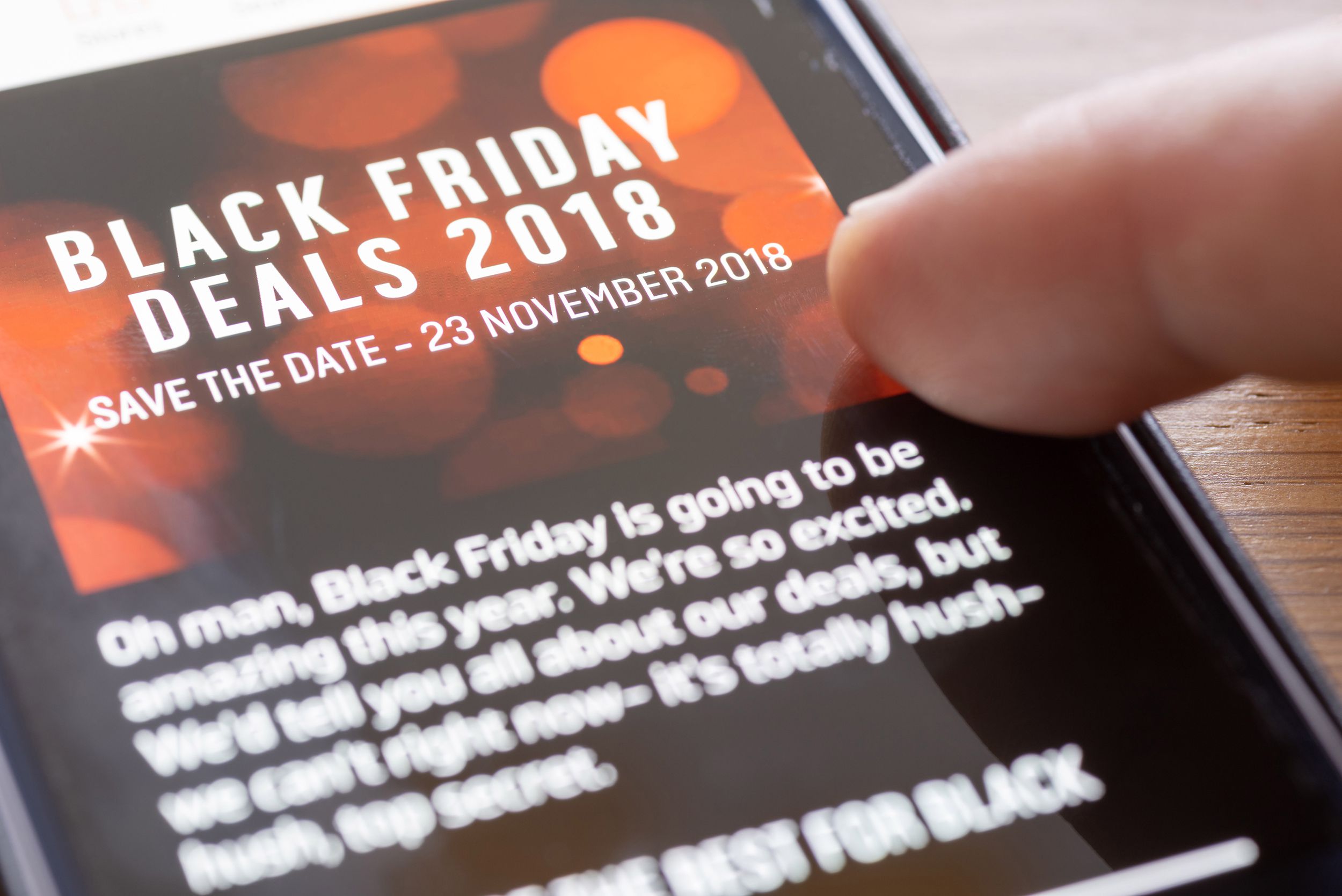 thumb over Black Friday Deals 2018 app