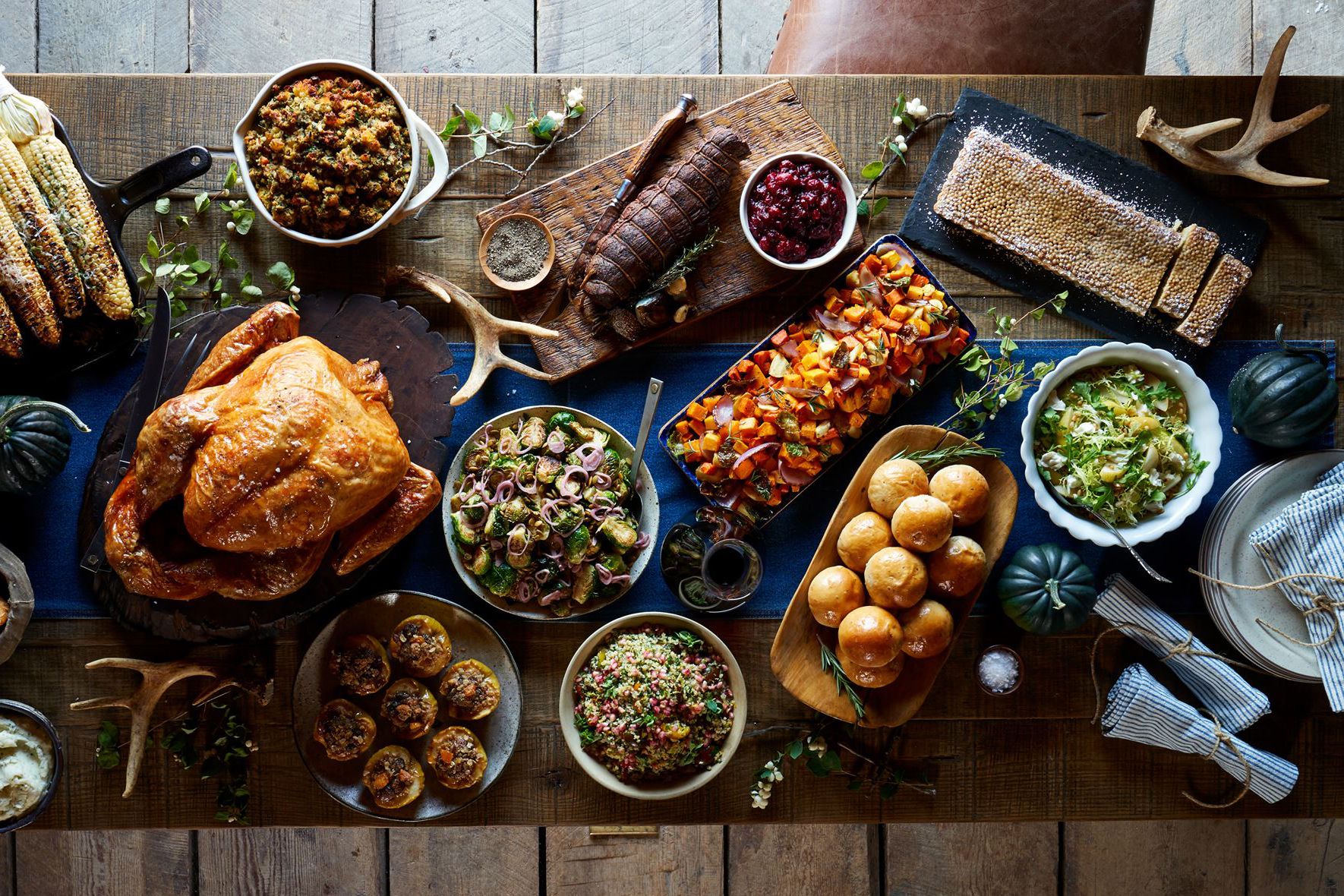 Thanksgiving Meal at The Resort at Paws Up, Greenough, Montana
