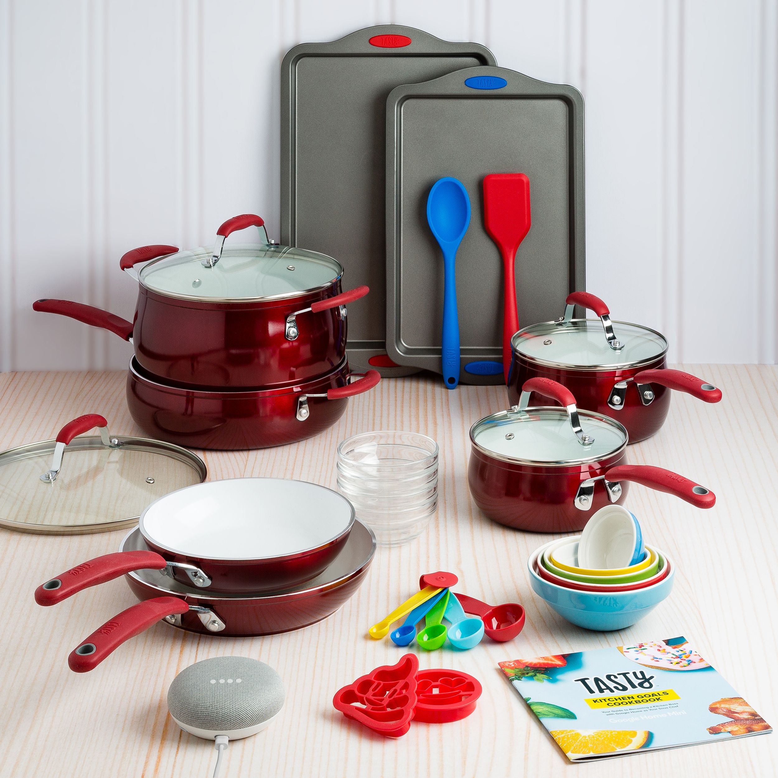 Tasty 30-Piece Cookware Set and Google Home Mini