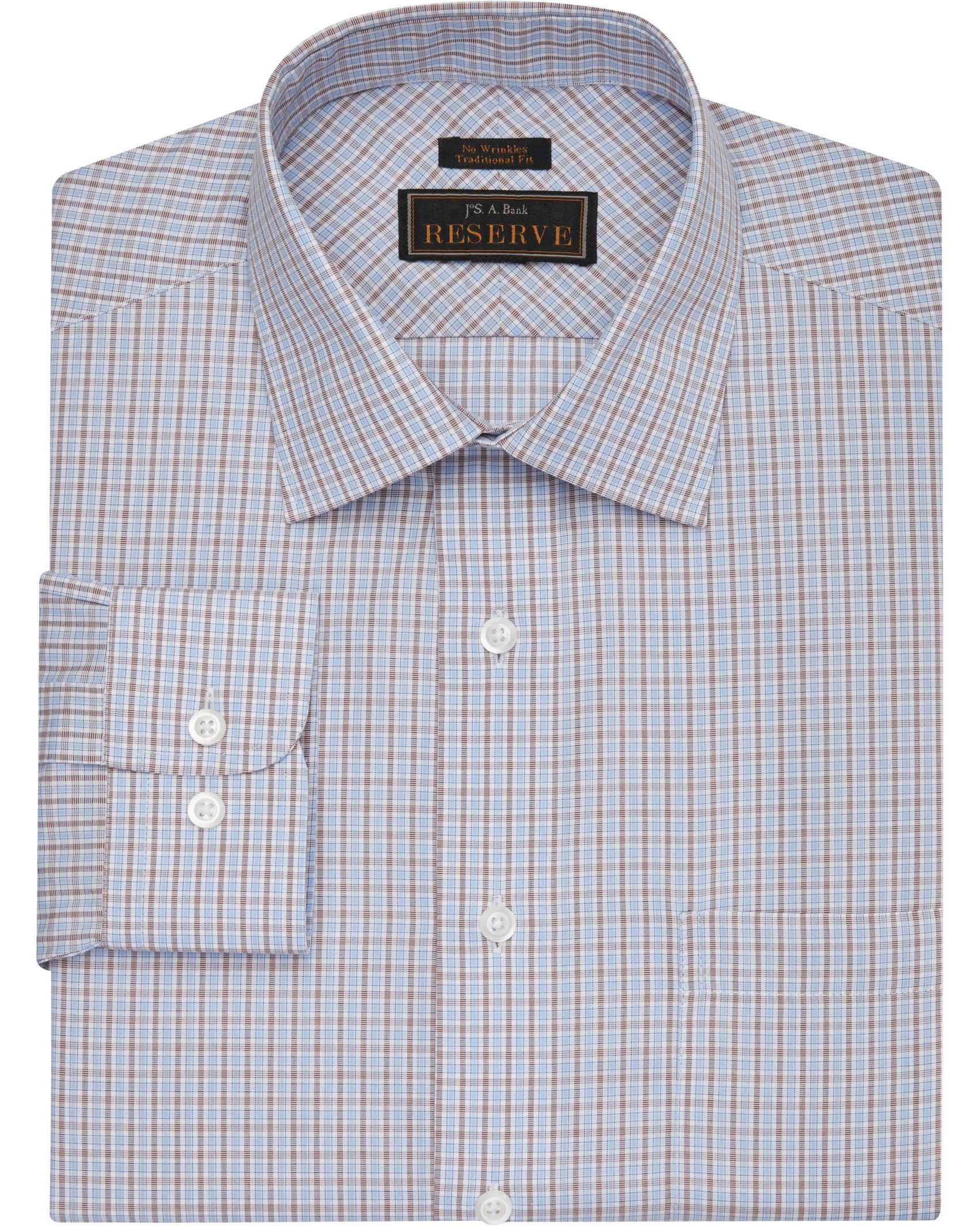 men's plaid dress shirt folded