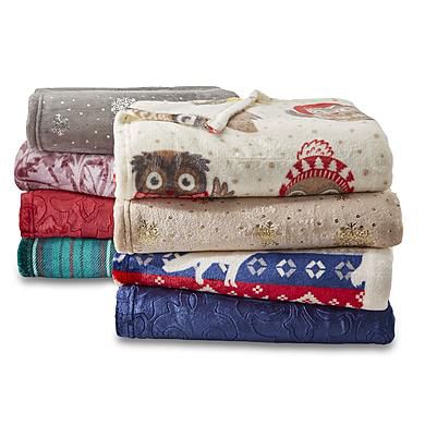 Colormate Velvet Plush Throw