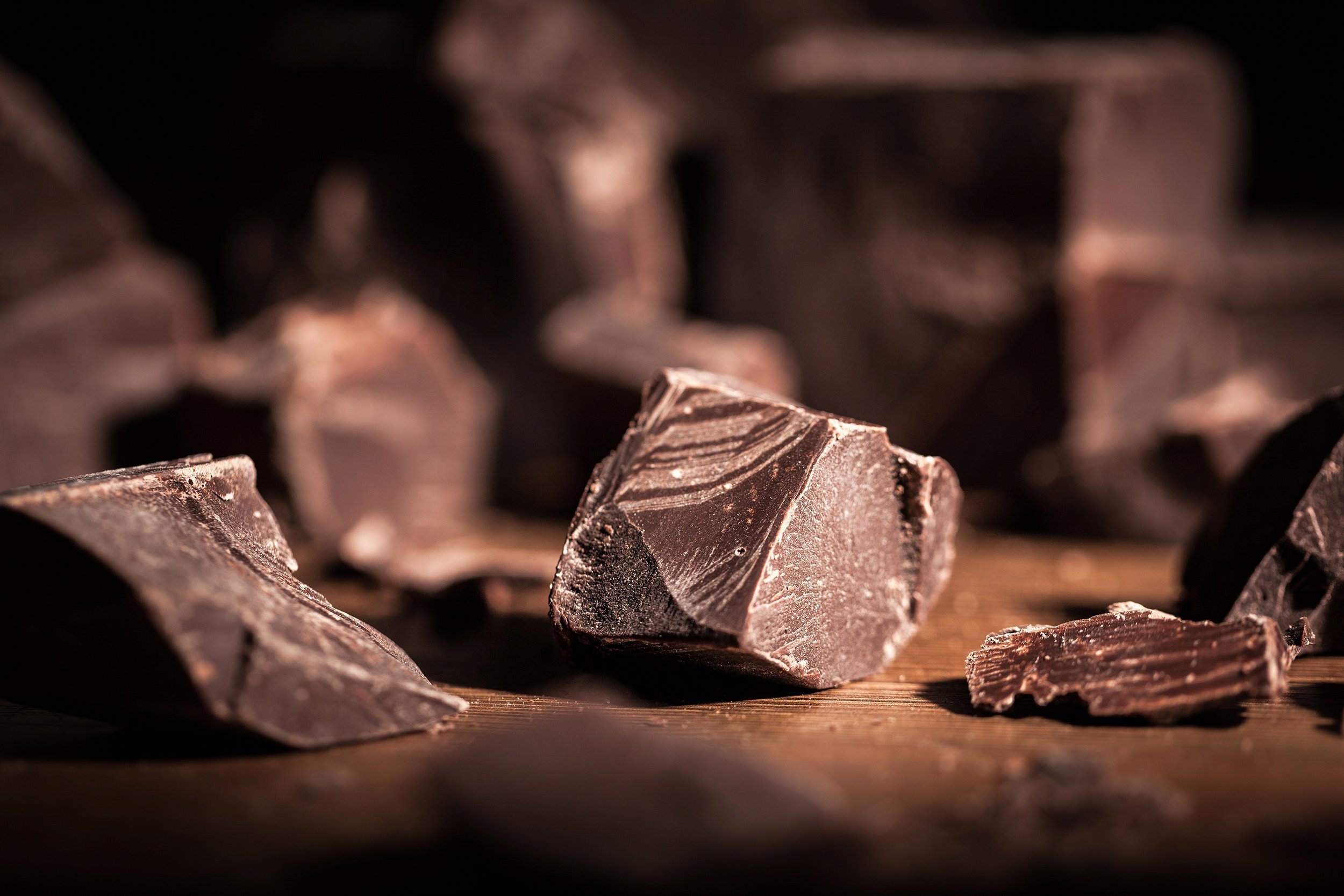 pieces of chocolate