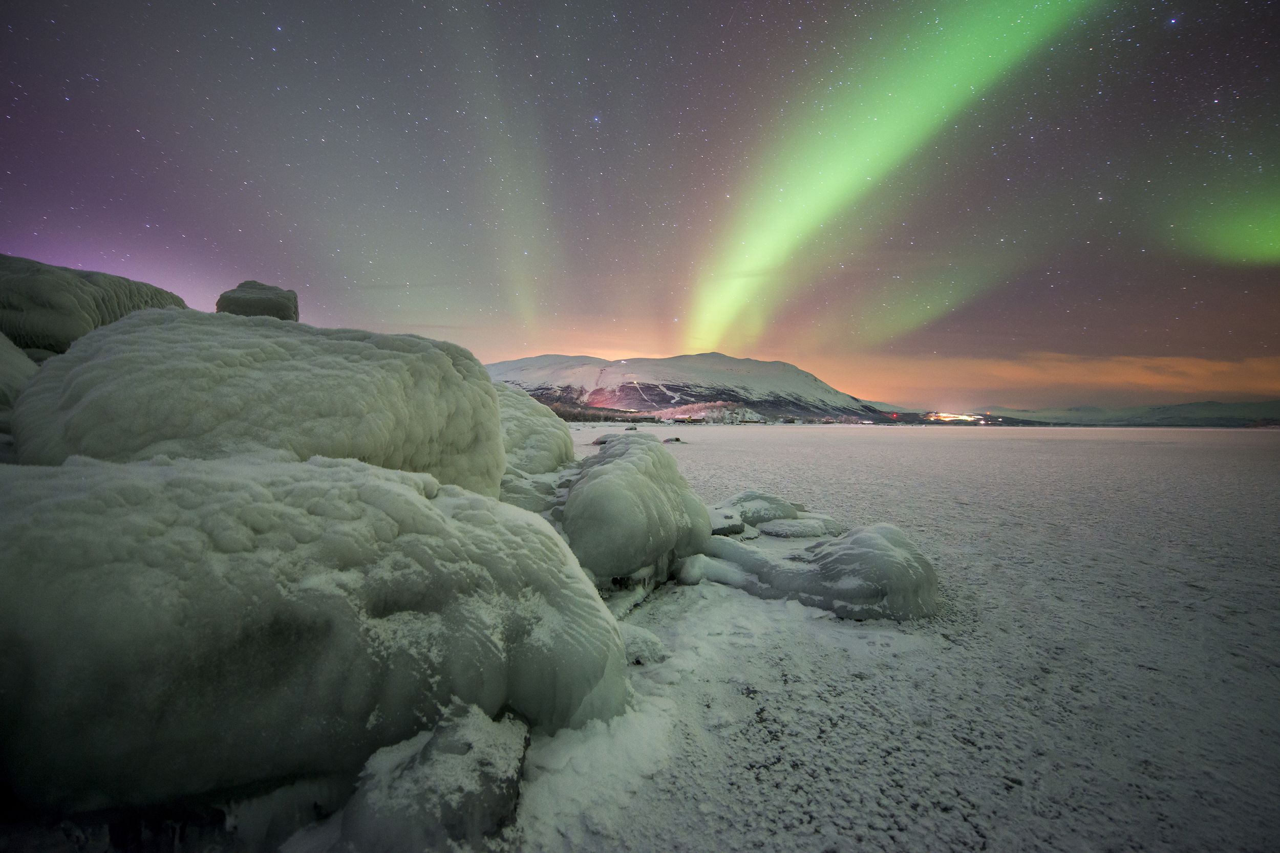 northern lights in Abisko, Sweden