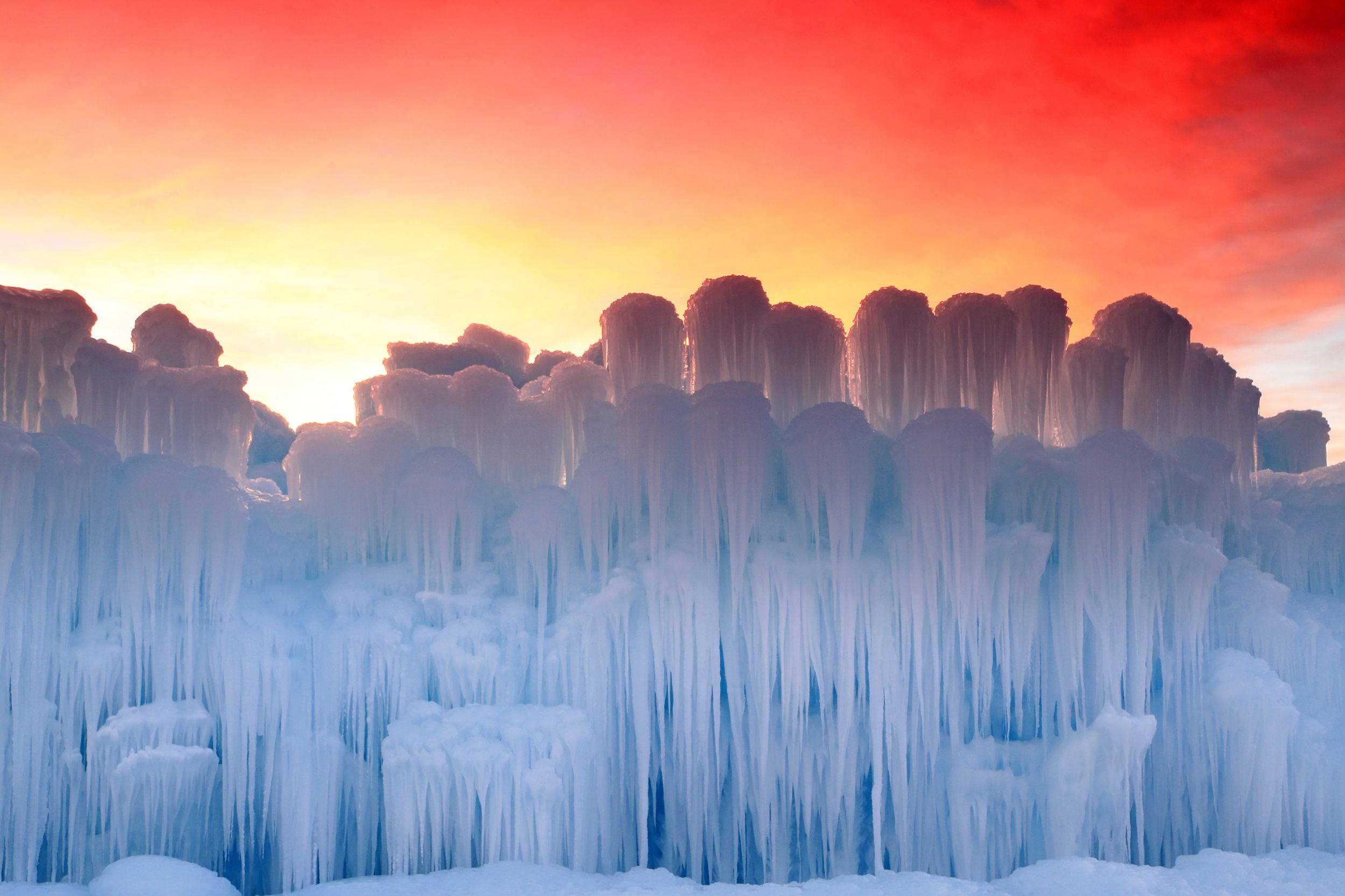 ice castles in Midway, Utah