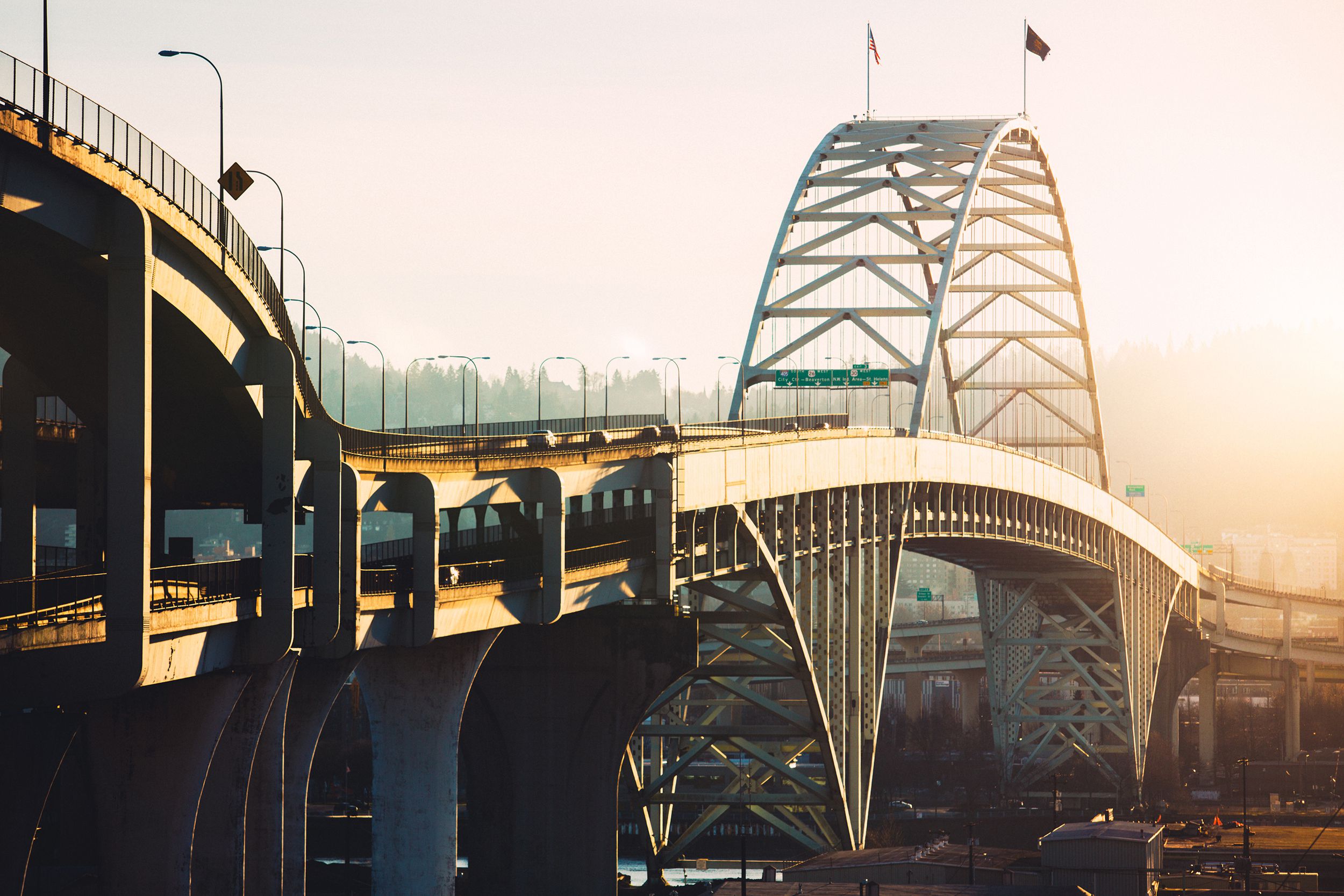 Fremont Bridge in Portland, Oregon