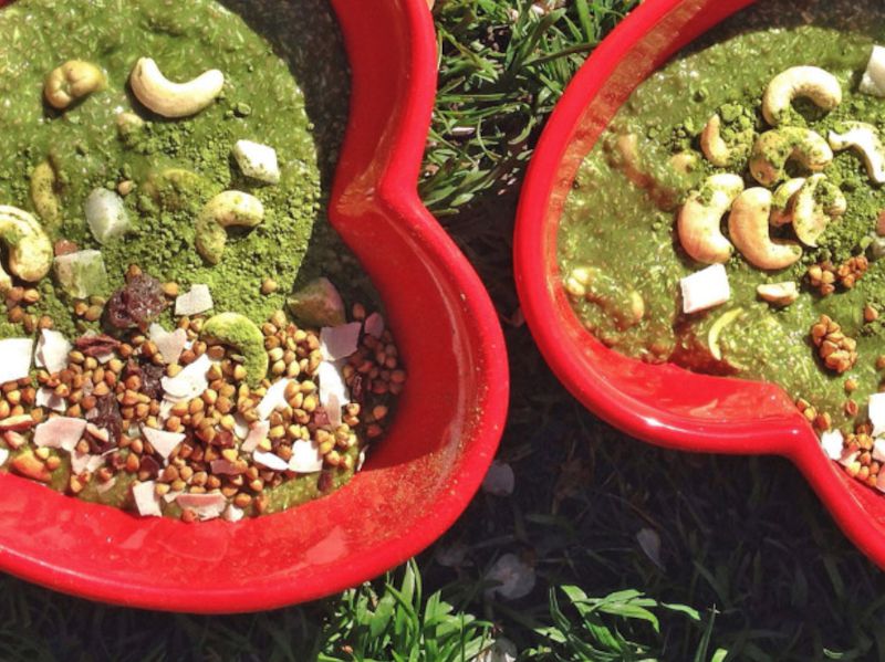 Cameron Diaz’s Matcha Chia Pudding