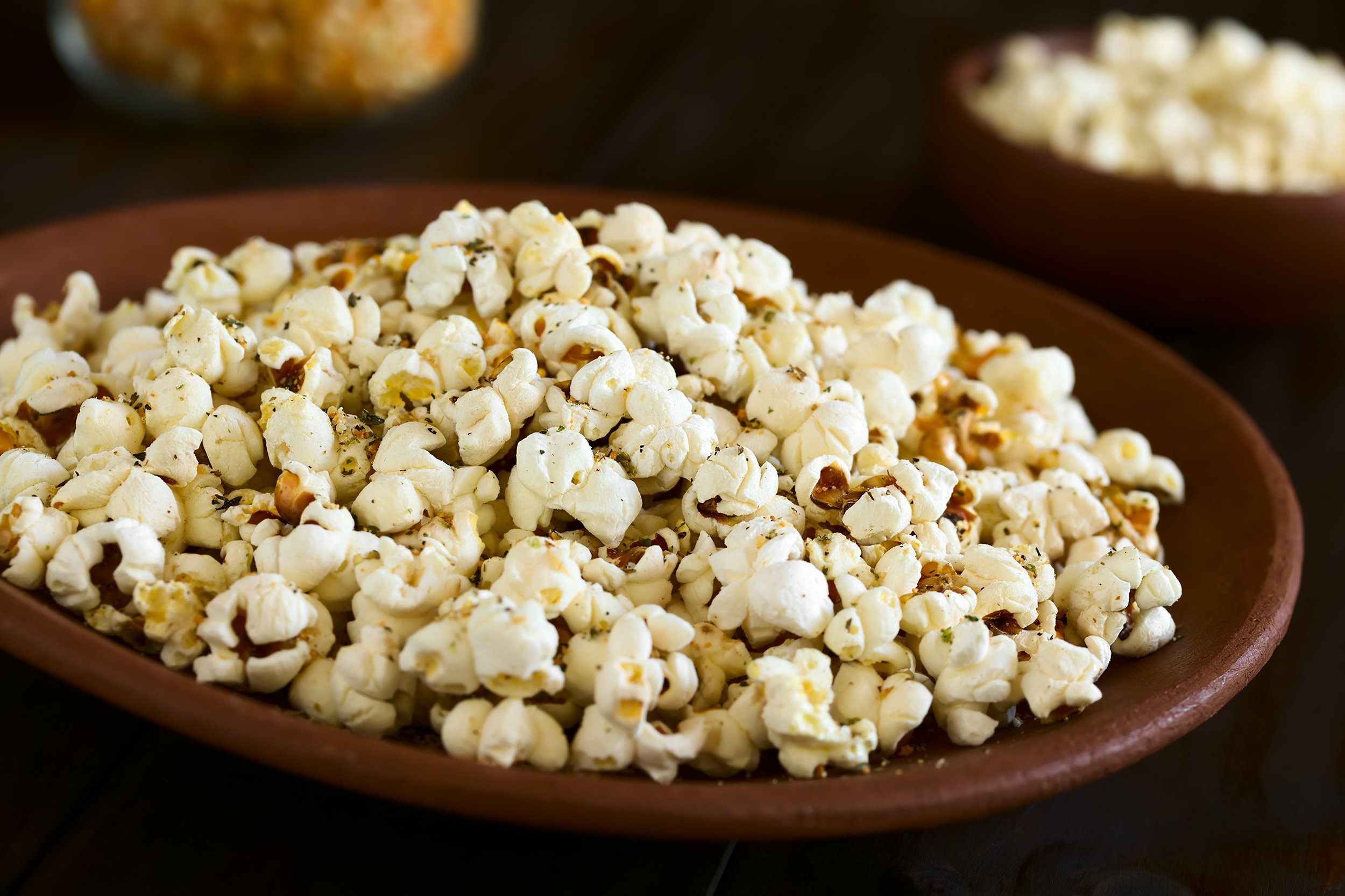 Garlic Herb Parmesan Popcorn