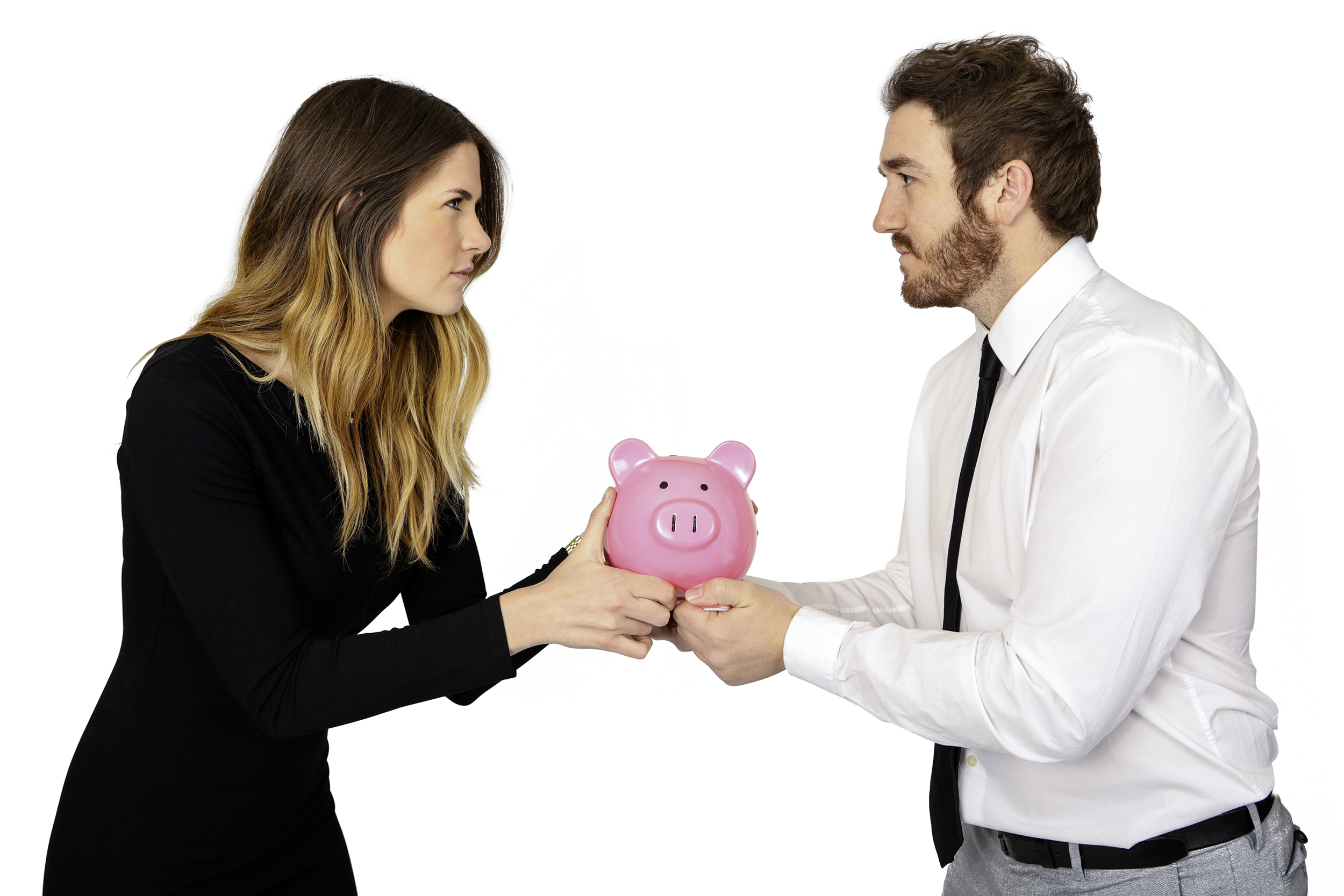 Couple fighting over money