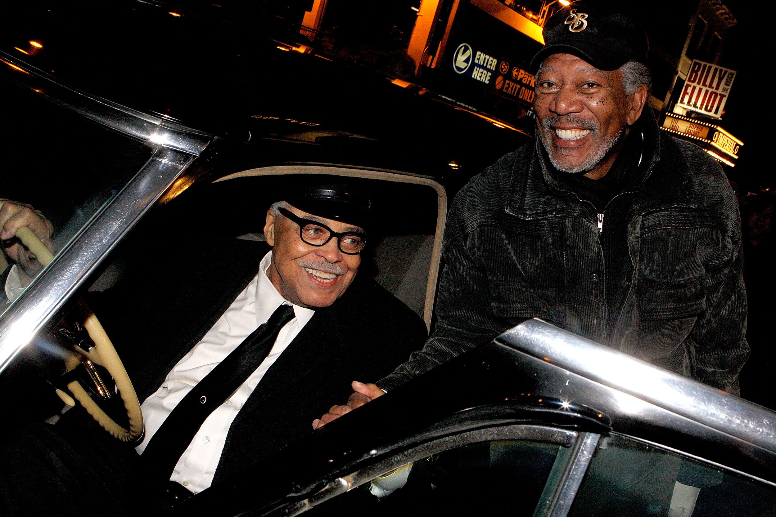 morgan freeman meeting james early jones at broadway premier