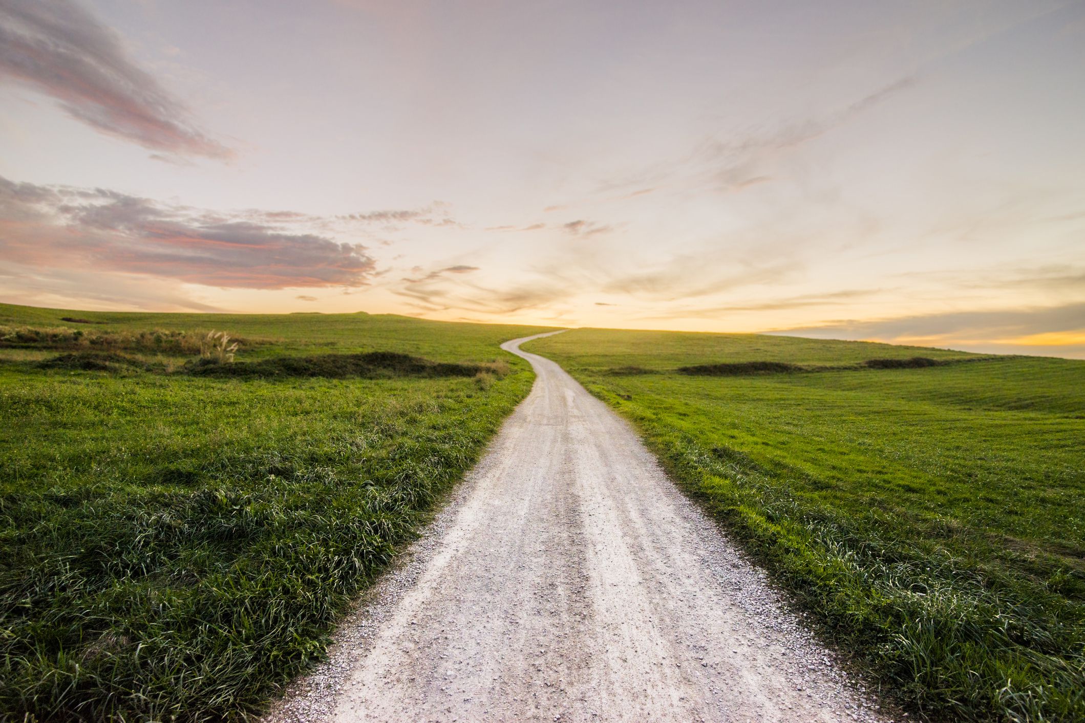 path at sunset